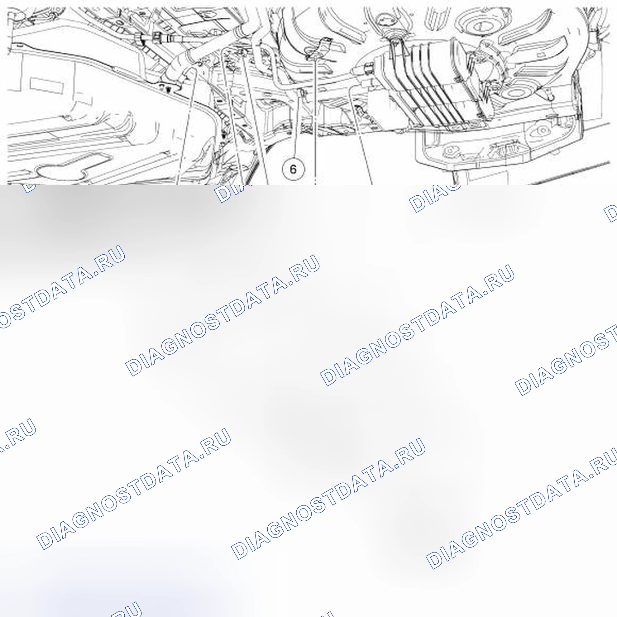 Рис. 4: Трубка топливных паров в сборе - привод на передние колеса (Fwd). Hyundai Lantra II рестайлинг