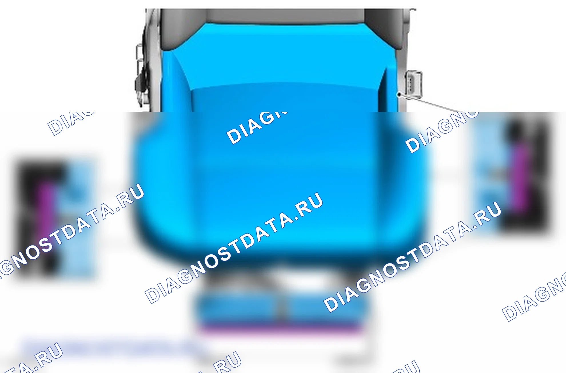 Как снять и установить чехол подушки одинарного сиденья второго ряда. Ford Transit Custom I