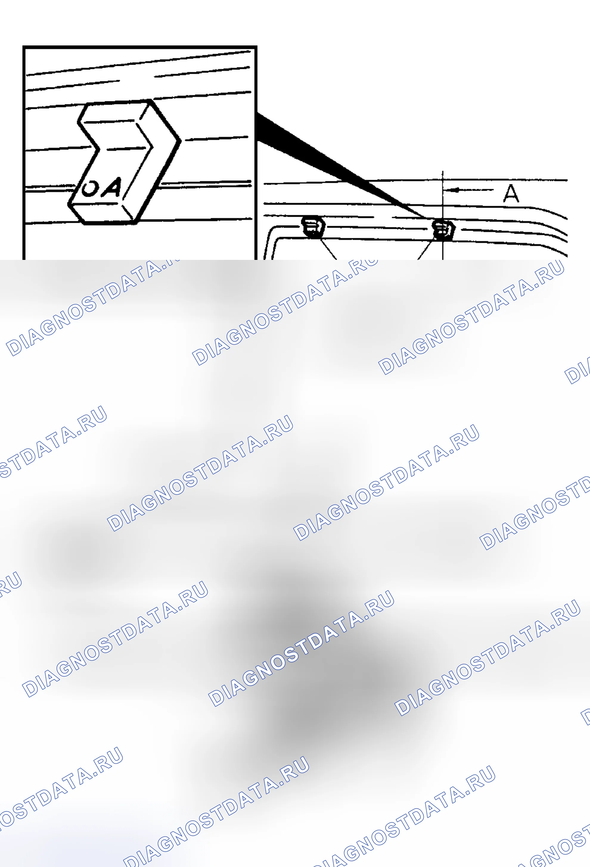 Рис. 1: Точки установки. Mitsubishi Sigma I