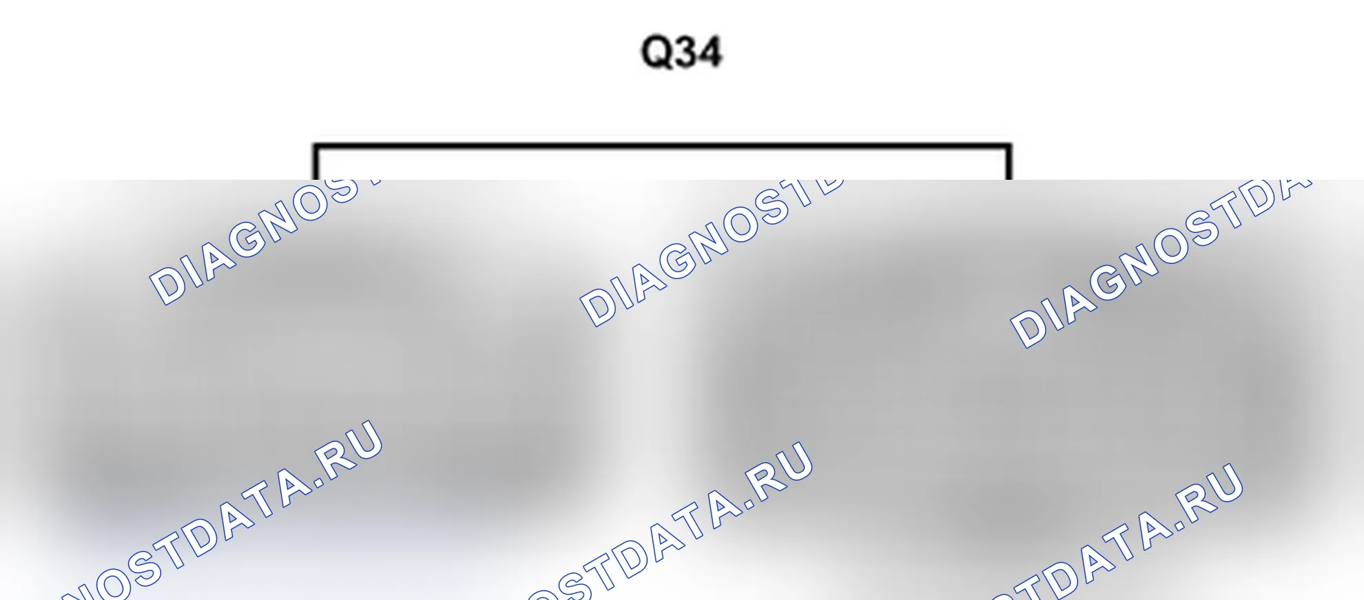 Рис. 446: Вид с торца соединительного разъема (Q34). Lexus IS F I
