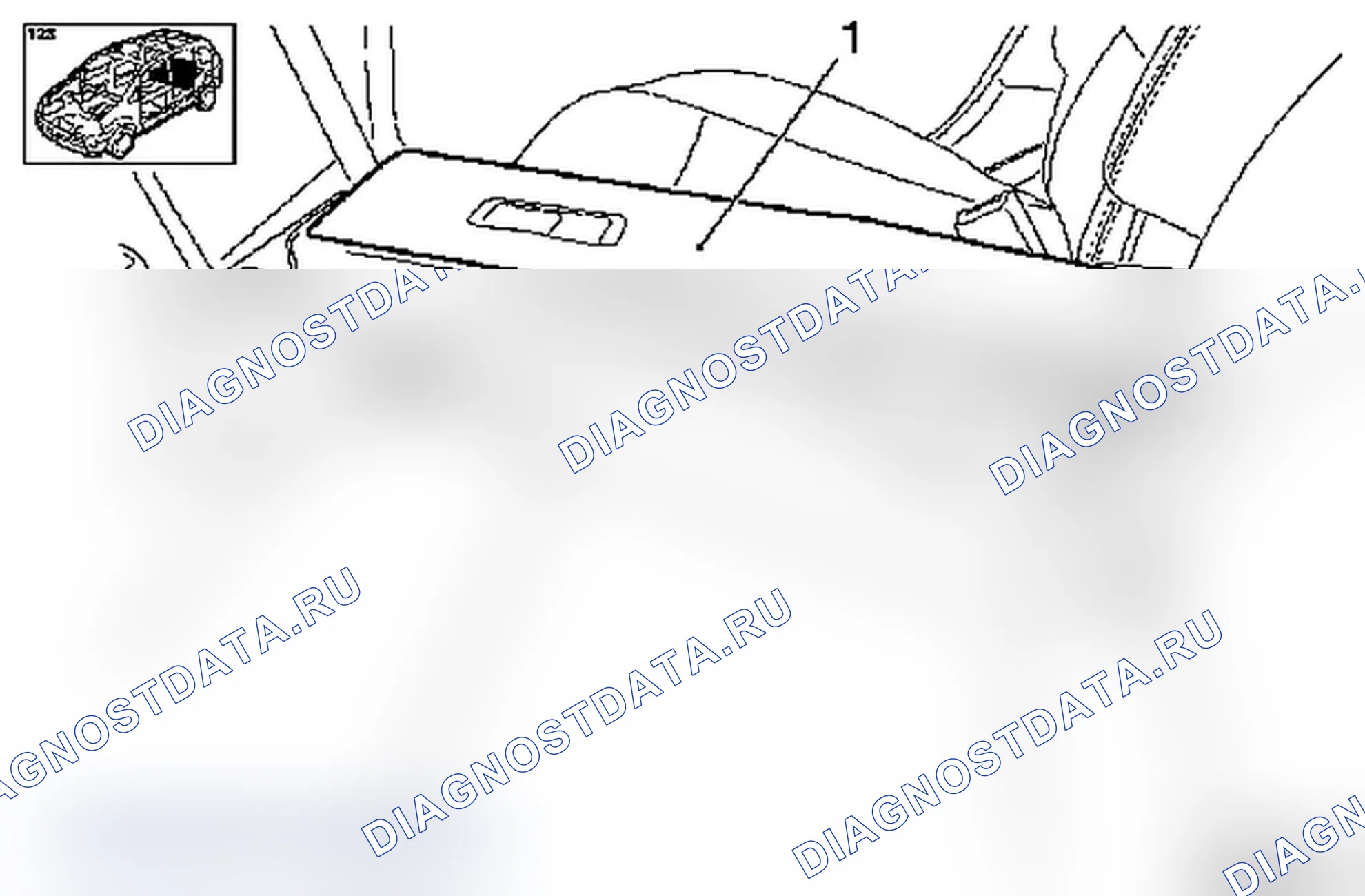 Замена подлокотника заднего сиденья посередине (модель F 48). Opel Vectra C