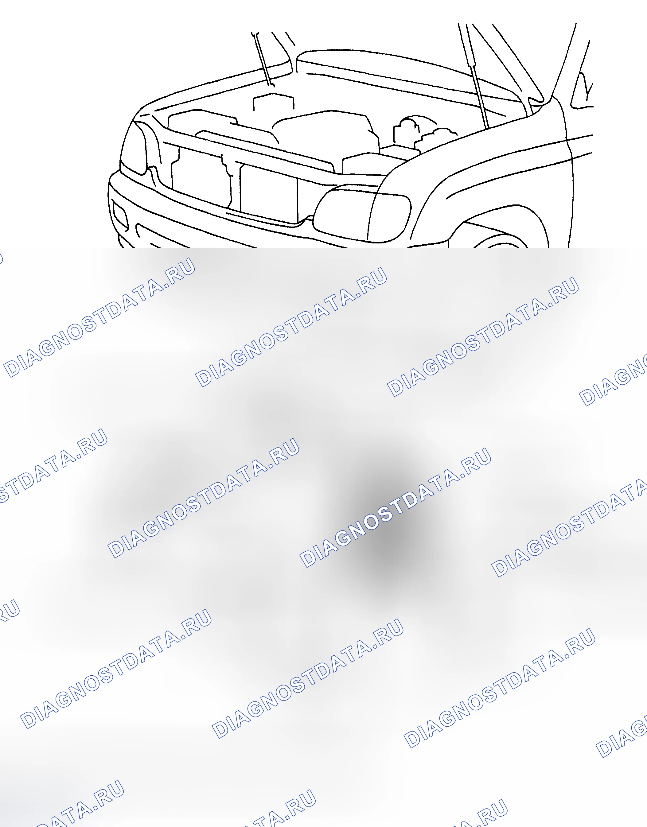 Рис. 407: КОМПОНЕНТЫ. Toyota Sequoia I рестайлинг
