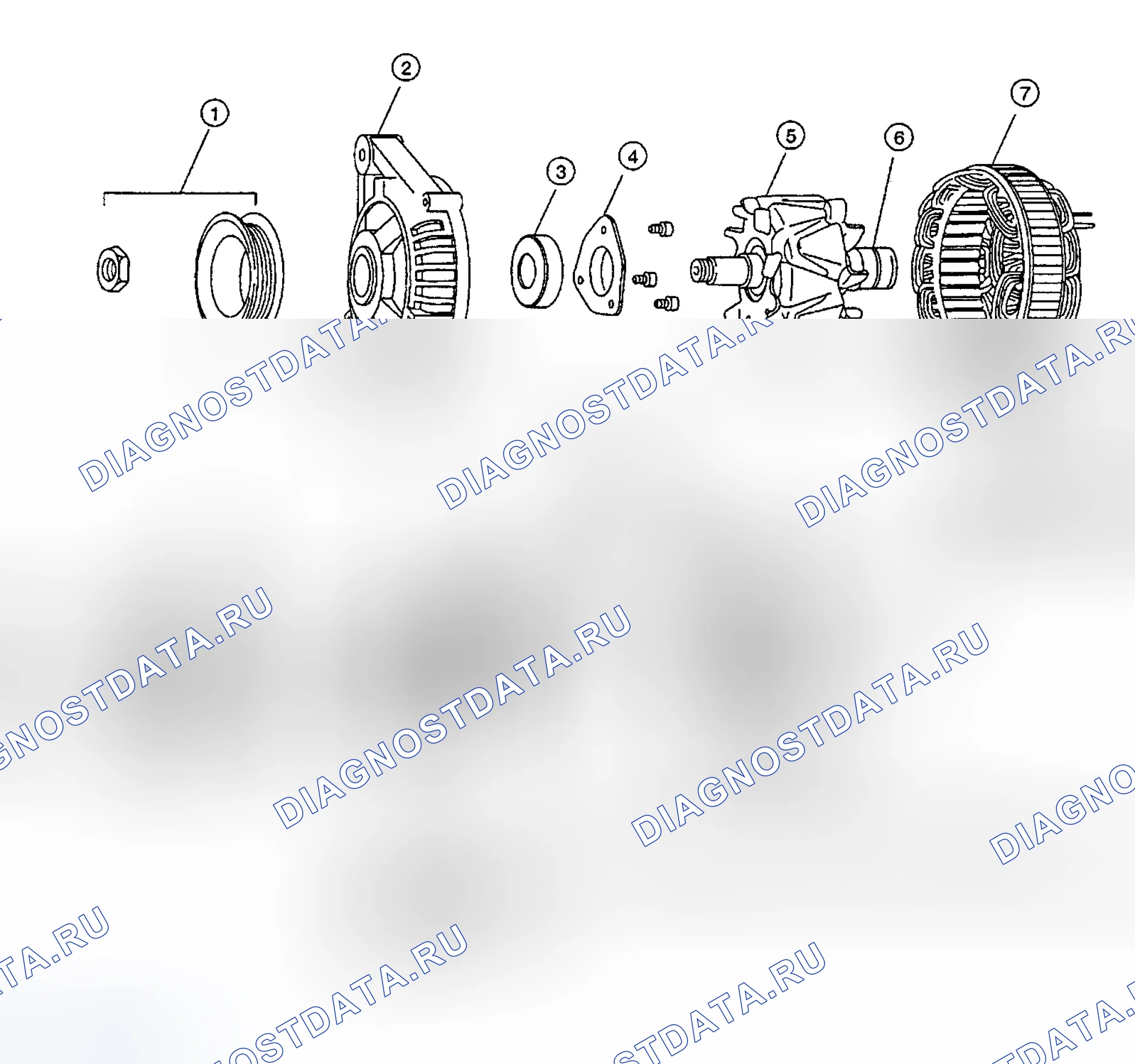 Рис. 9: ГЕНЕРАТОР. Nissan Sentra B15