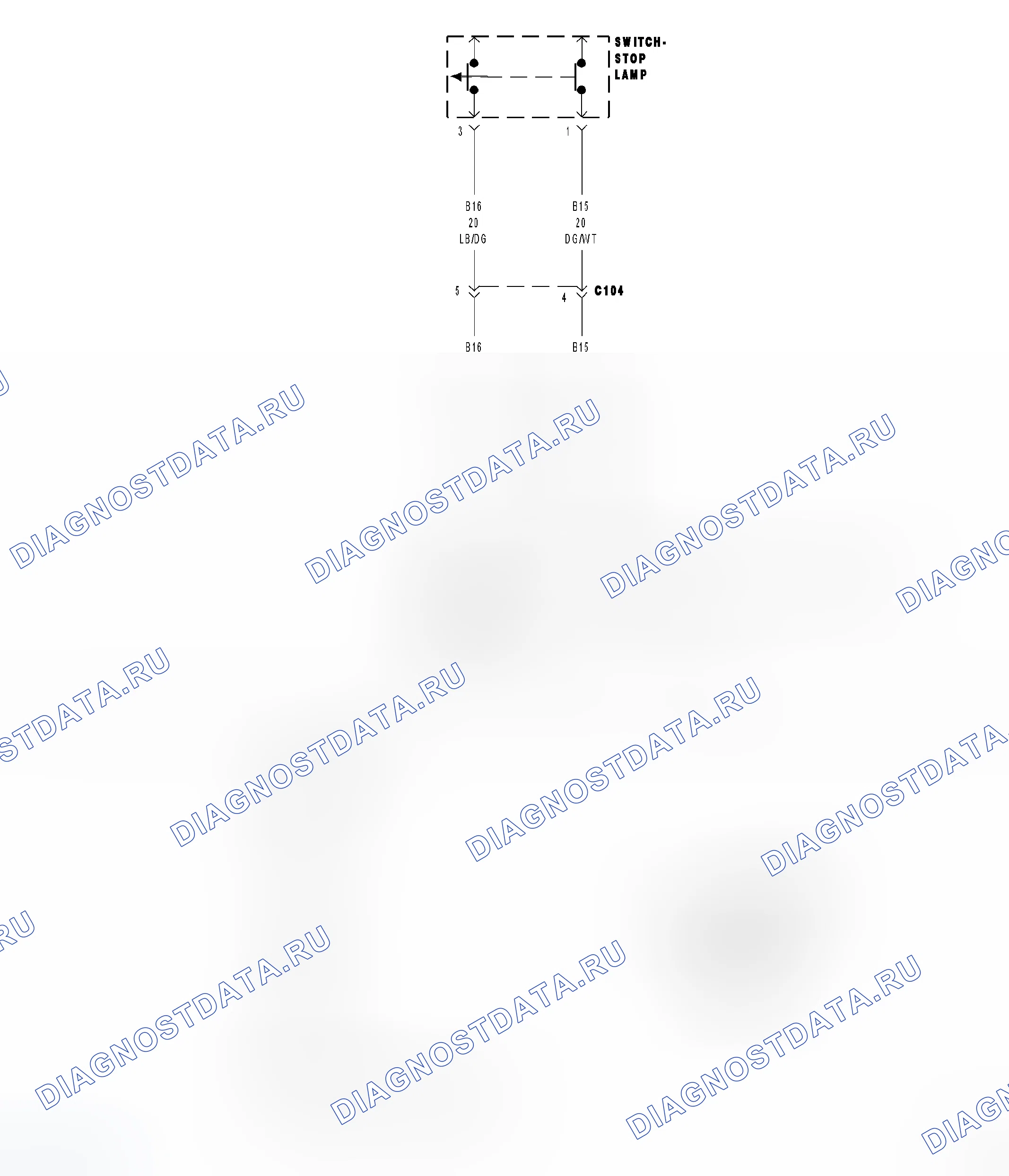 Рис. 202: Принципиальная схема. Dodge Magnum I