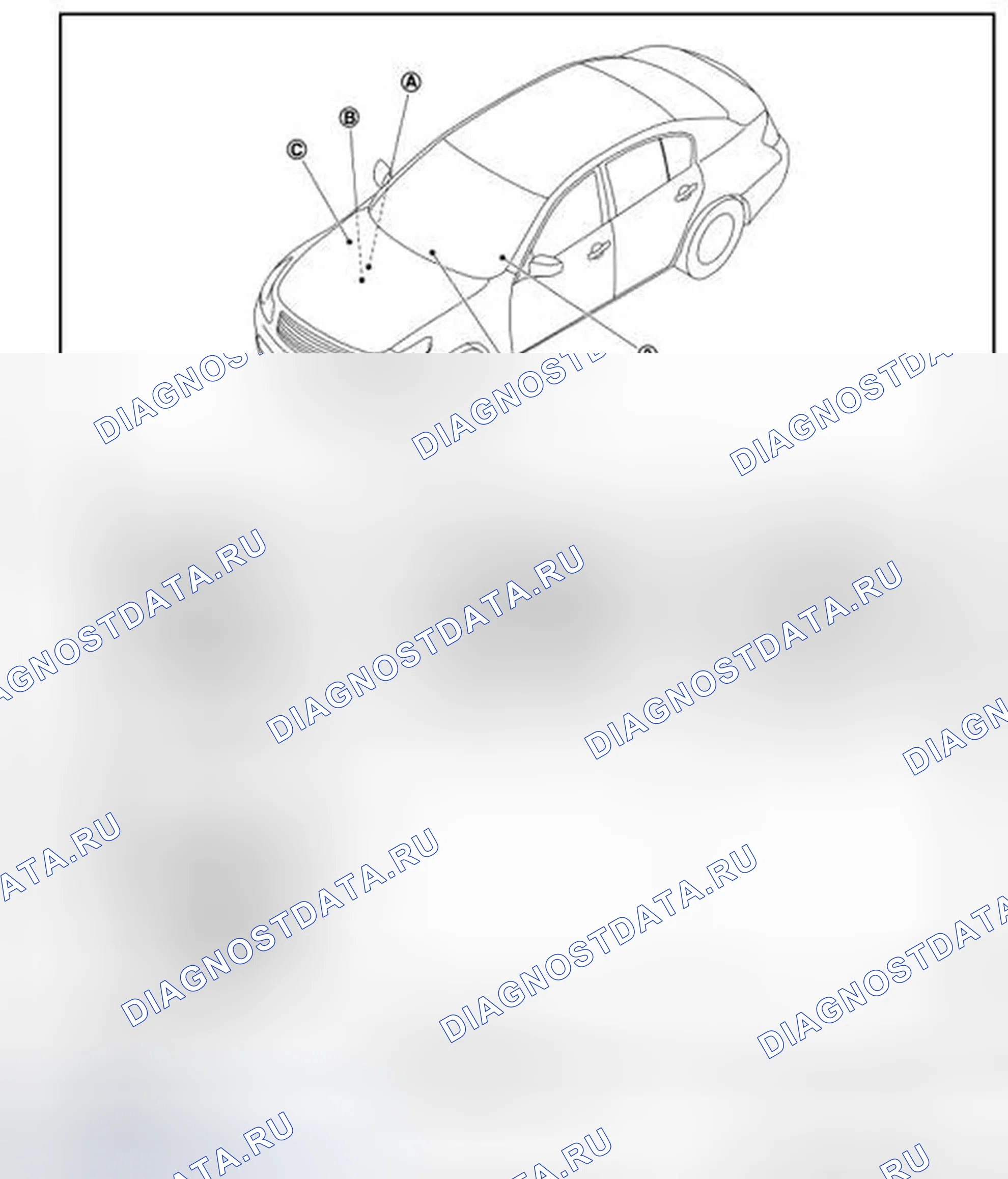 Рис. 169: Расположение компонентов. Infiniti G37 IV рестайлинг