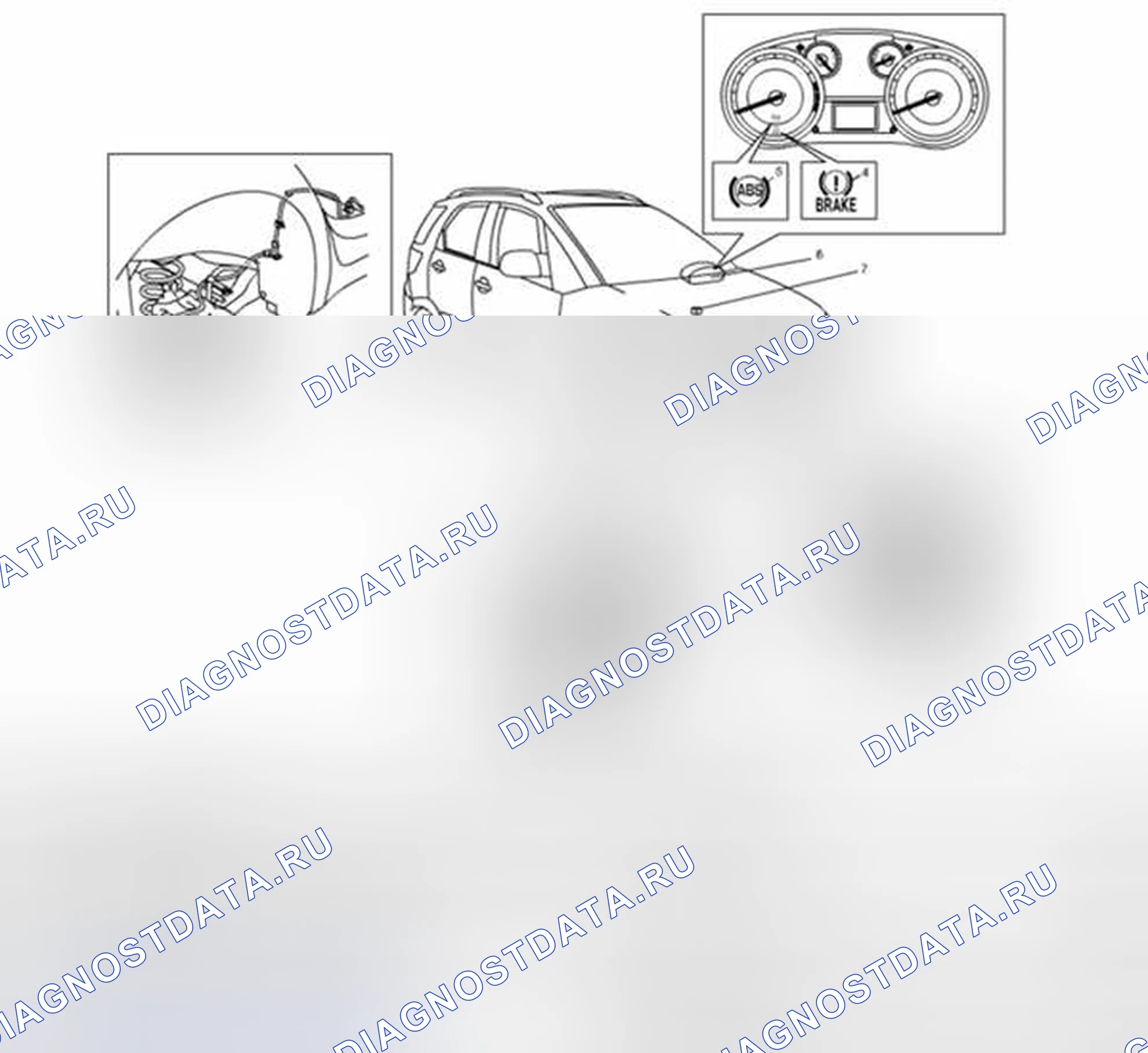Рис. 53: Расположение компонента ABS. Suzuki SX4 I рестайлинг