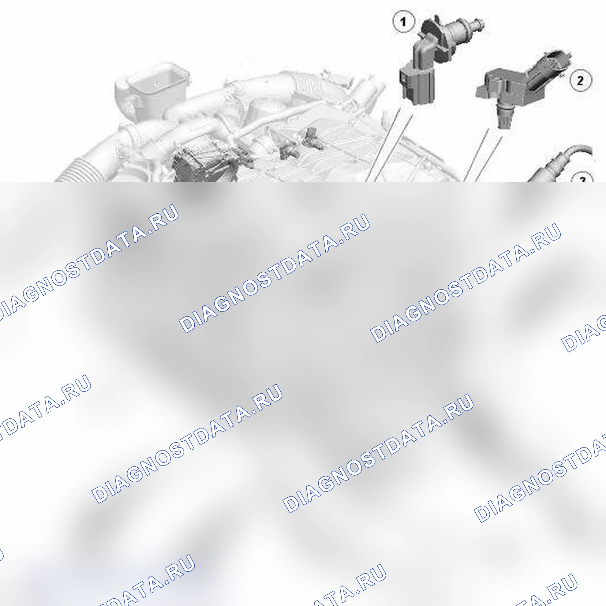 Рис. 2: РАСПОЛОЖЕНИЕ КОМПОНЕНТОВ - ЛИСТ 2 ИЗ 3. Jaguar XKR II рестайлинг 2