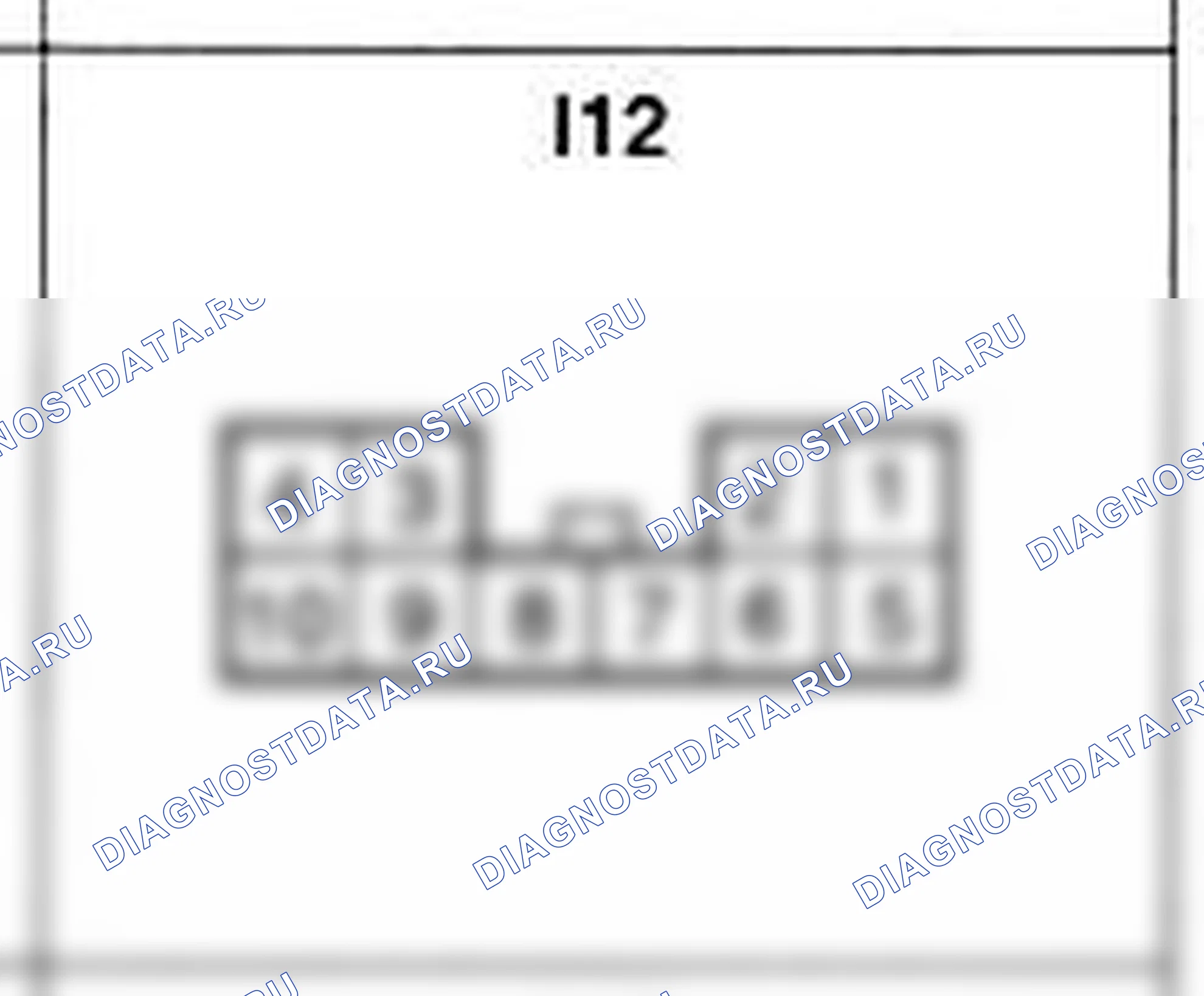 Распиновка разъёма I12 — жгута панели приборов. Hyundai Accent LC