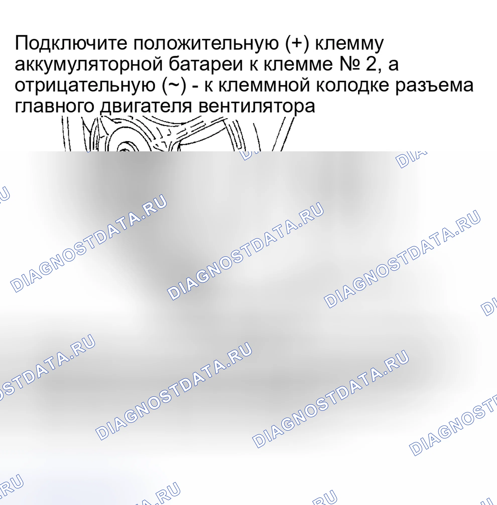 Рис. 36: 2A4: ПРОВЕРКА ДВИГАТЕЛЯ ГЛАВНОГО ВЕНТИЛЯТОРА. Honda XR-V I