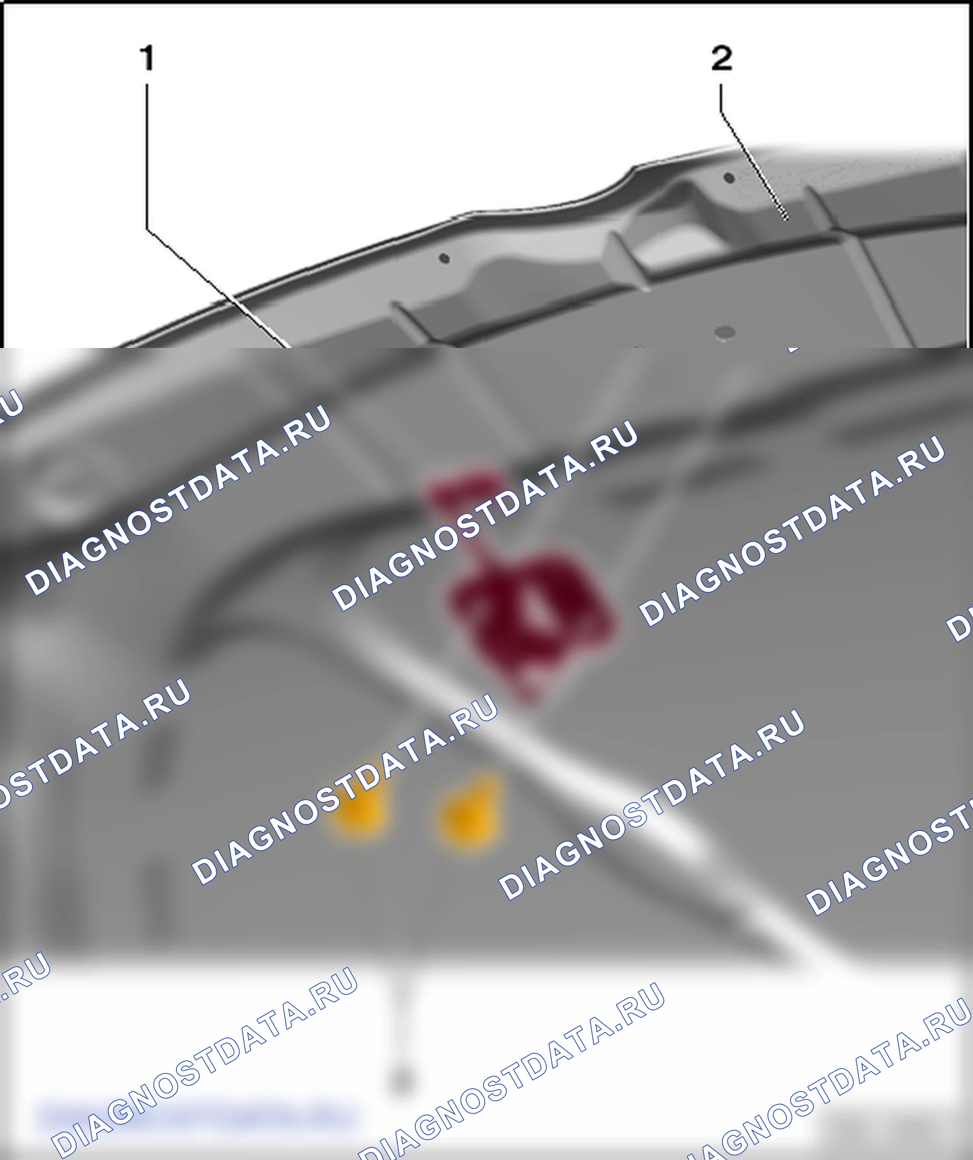 Детали замка капота. SEAT Toledo Iv