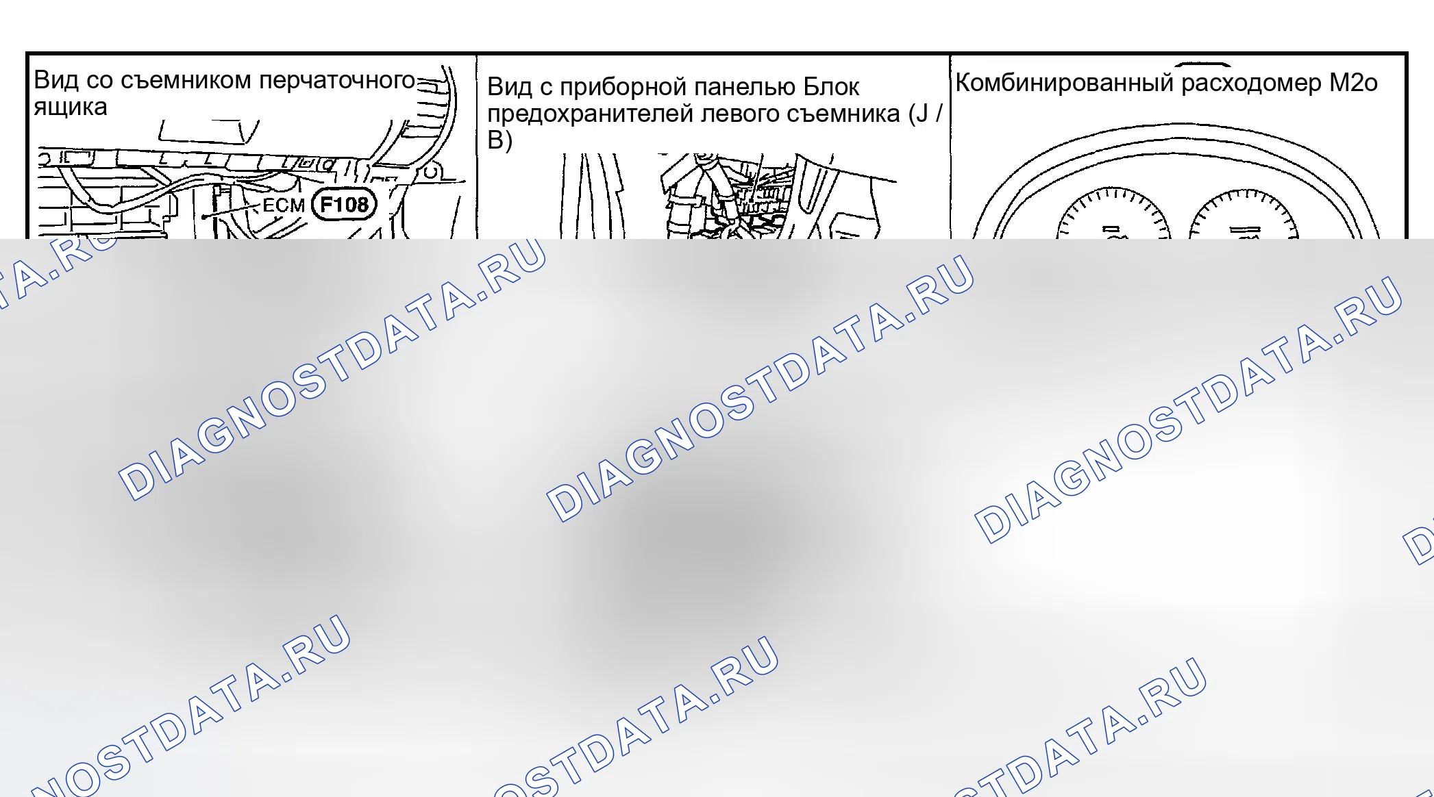 Рис. 125: Расположение компонентов и разъемов кабелей. Infiniti G35 III