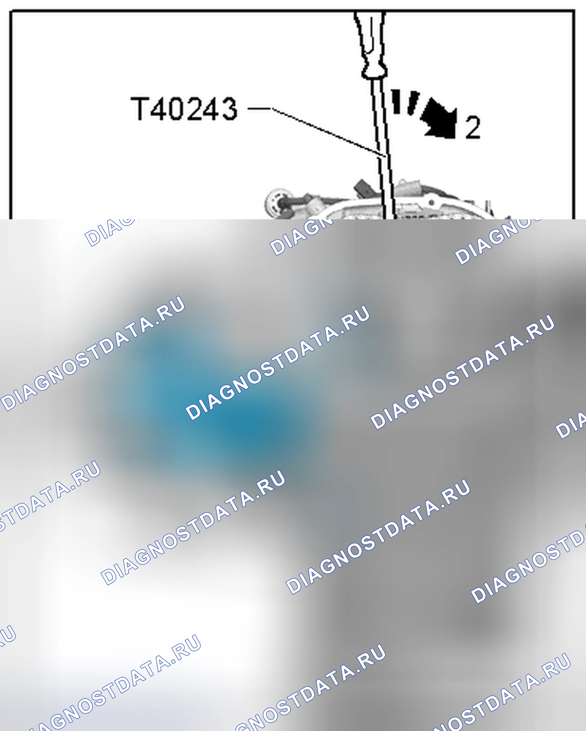 Рис. 77: Идентификация версии 1. Volkswagen Tiguan I