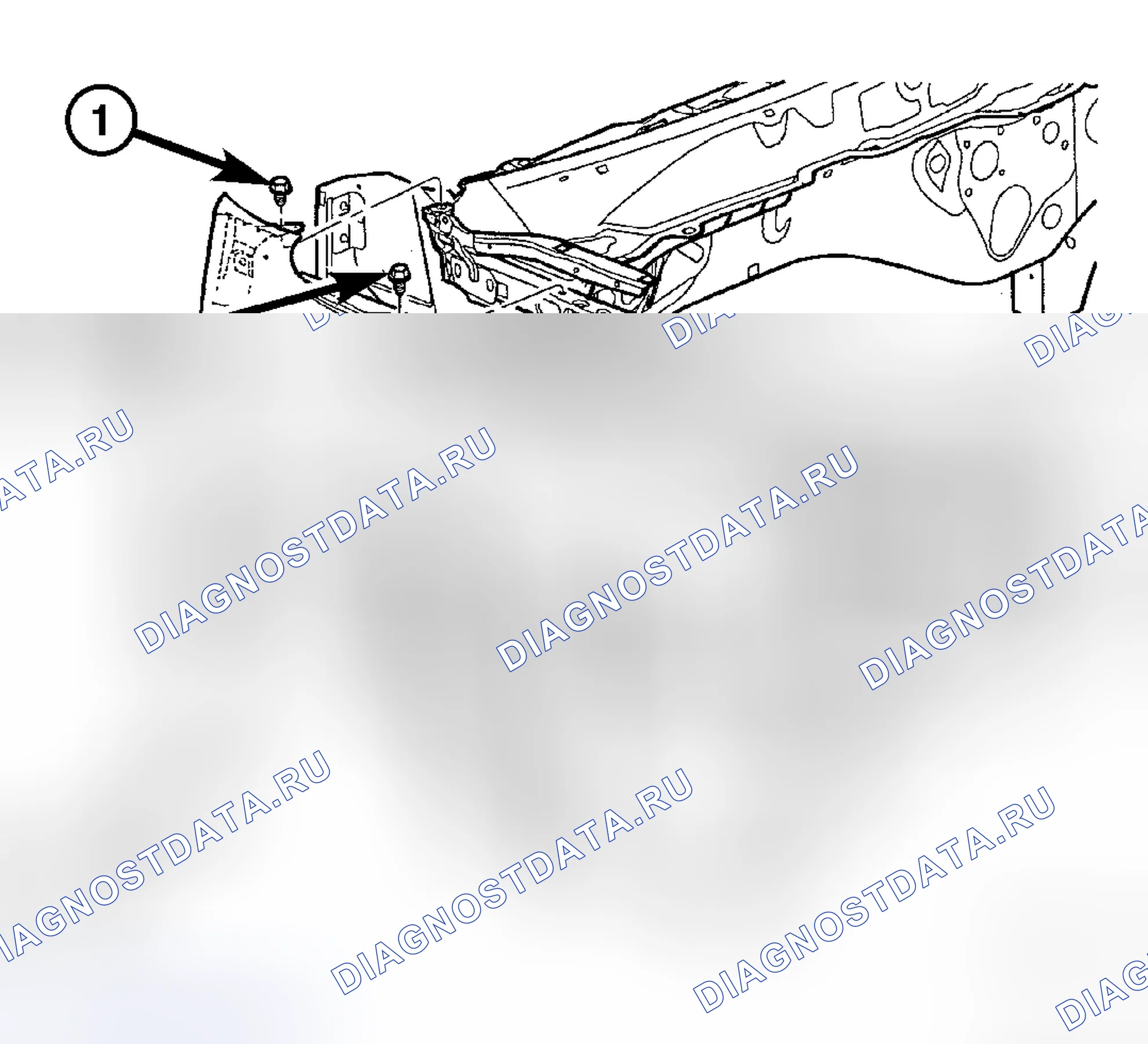 Рис. 308: ПЕРЕДНЕЕ КРЫЛО. Dodge Cab & Chassis R3500 HD transition