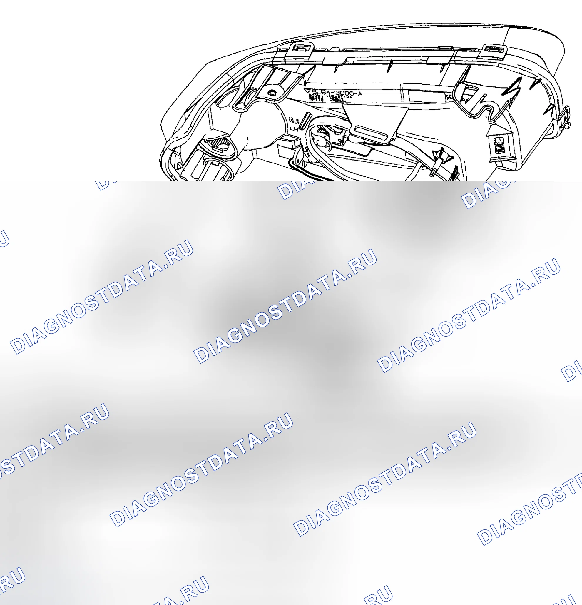 Рис. 9: КОЛБА ФАРЫ. Mazda Tribute I рестайлинг