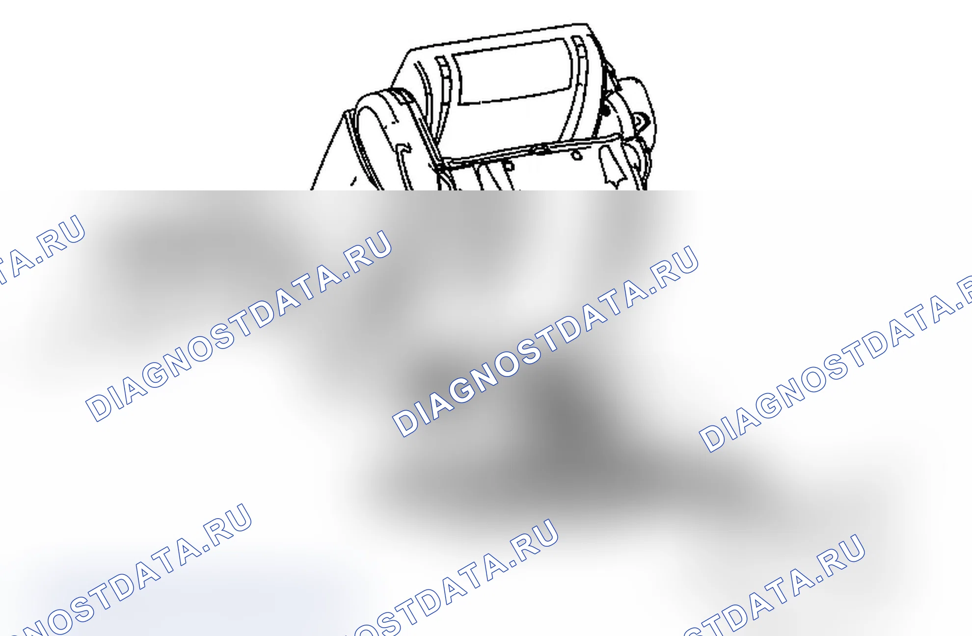 Рис. 116: Замена модуля управления обогревателем заднего сиденья. Chevrolet Tahoe III