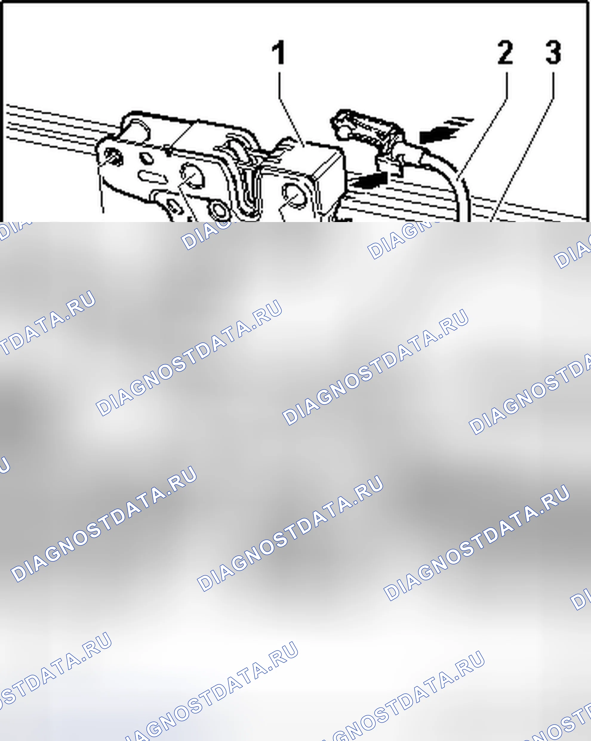 Рис. 453: ЗАЩЕЛКА КАПОТА. Volkswagen Passat B6