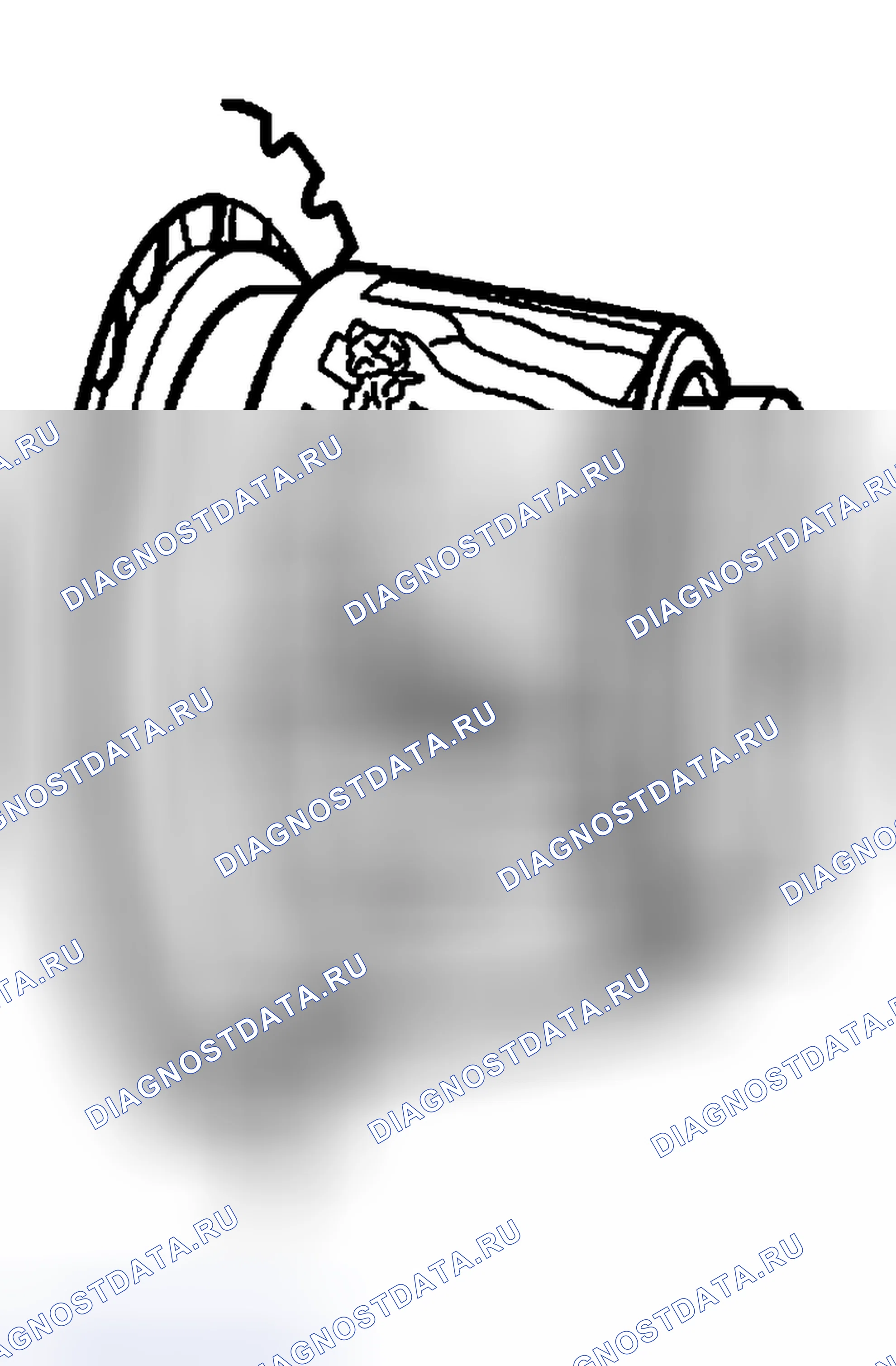 Рис. 159: Подшипник, поврежденный фреттингом или припадком. Ford Pickup F250 Super Duty I