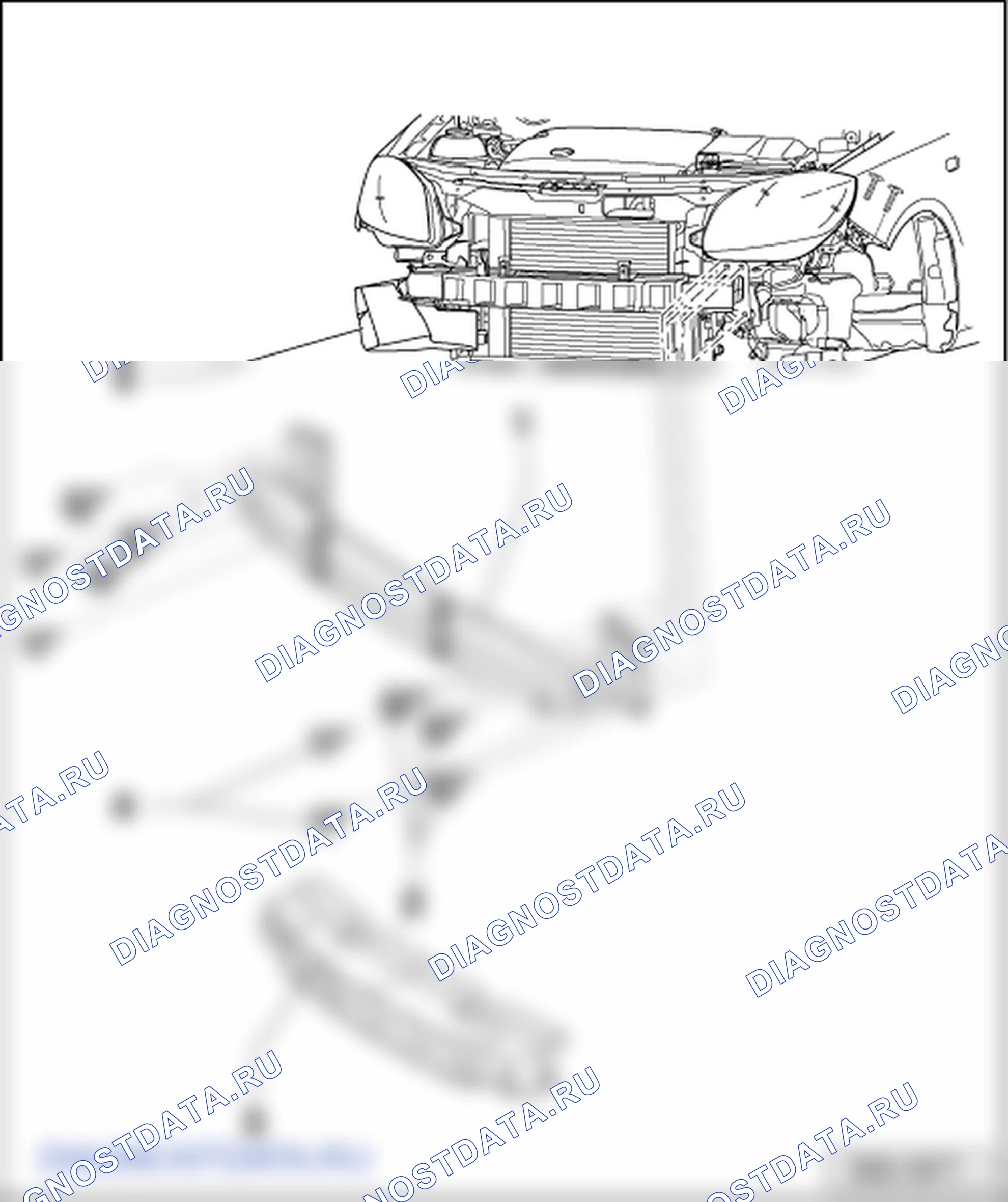 Передний бампер. Skoda Roomster I