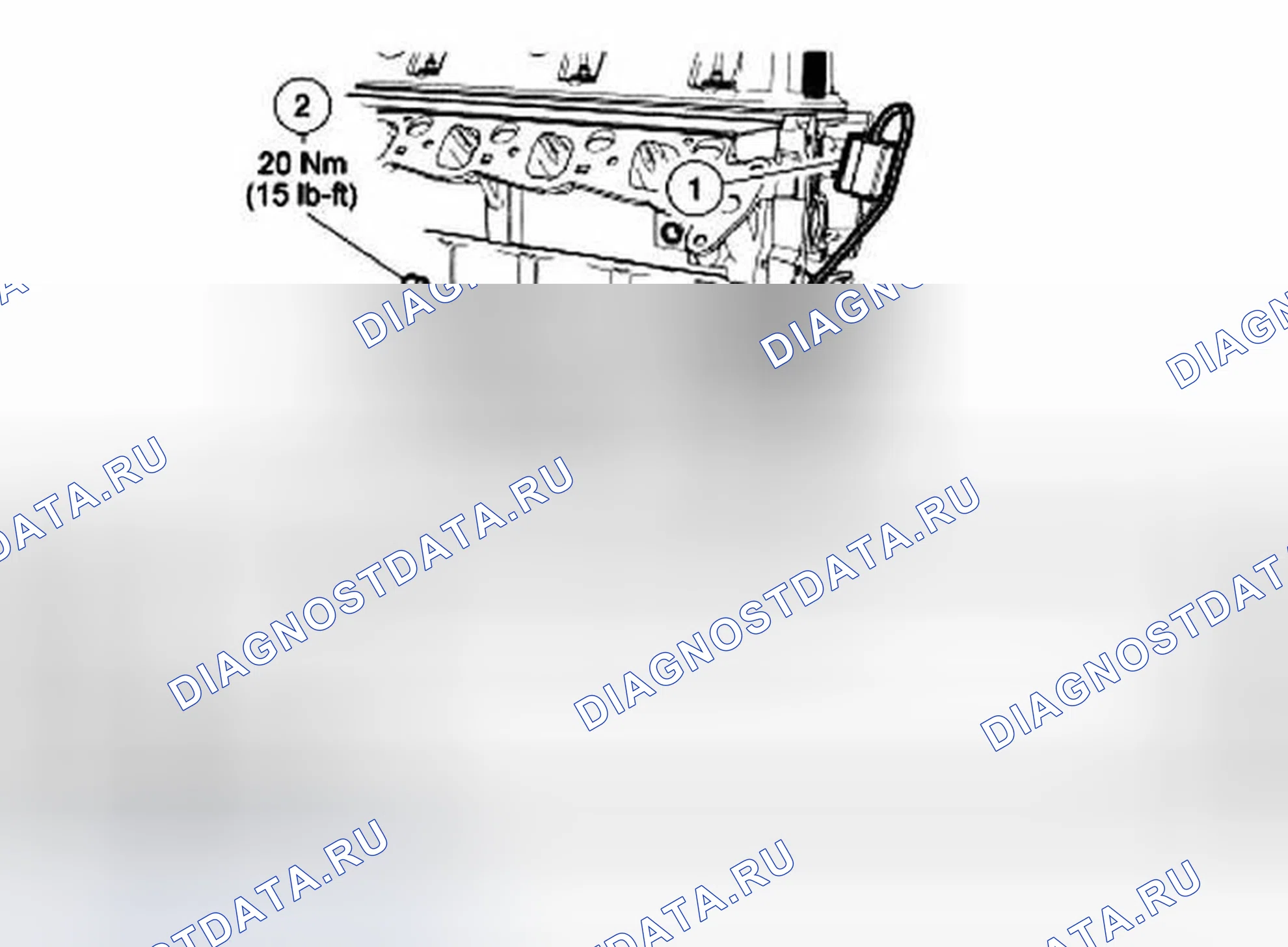 Рис. 59: Датчик детонации (Ks). Ford Pickup F150 