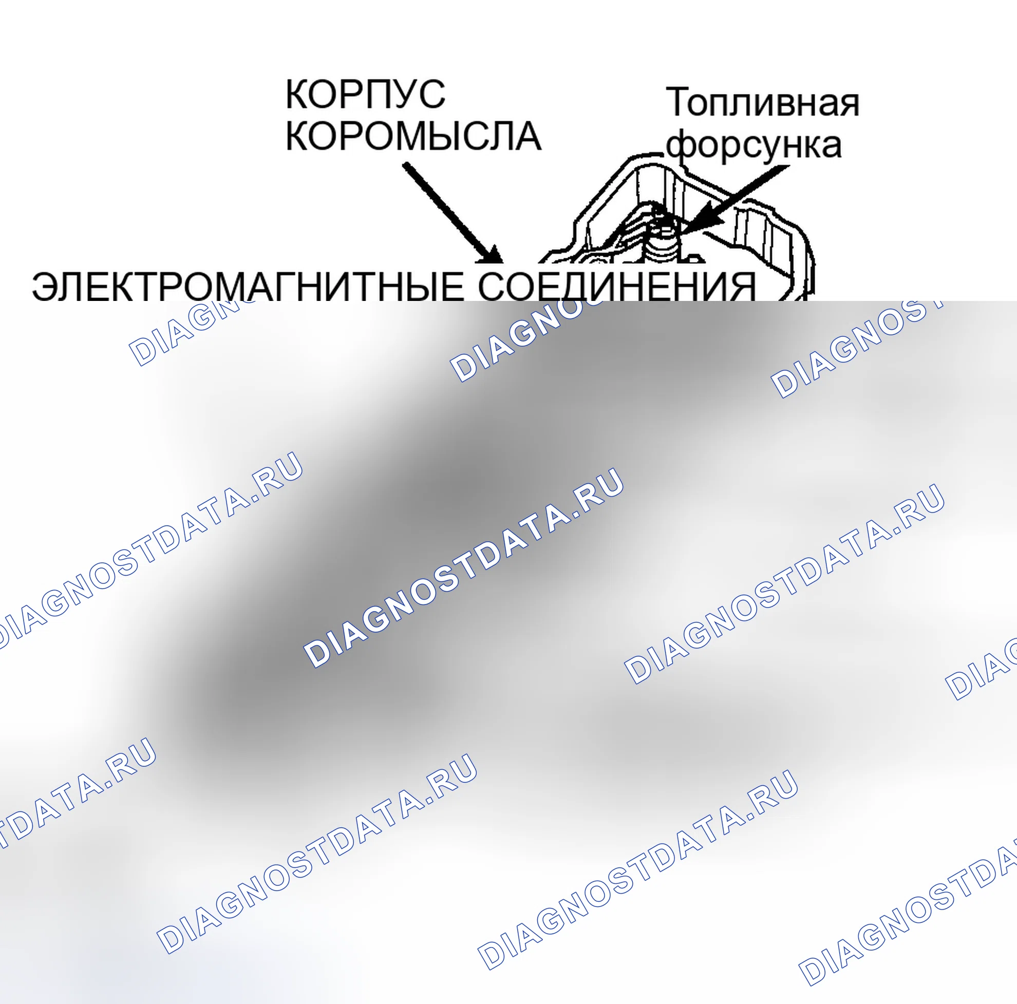 Рис. 742: РАСПОЛОЖЕНИЕ ИНЖЕКТОРОВ - ДИЗЕЛЬНОЕ ТОПЛИВО. Dodge Pickup R2500 