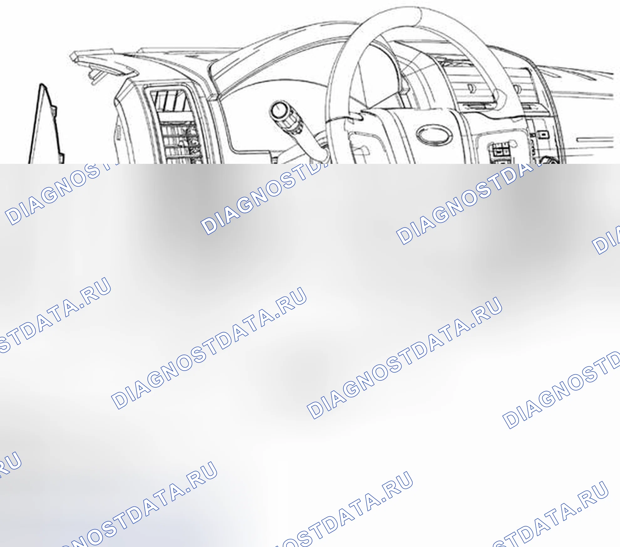 Рис. 37: СНЯТИЕ / УСТАНОВКА ПЕРЕКЛЮЧАТЕЛЯ ЦЕНТРА СООБЩЕНИЙ. Mazda Tribute II