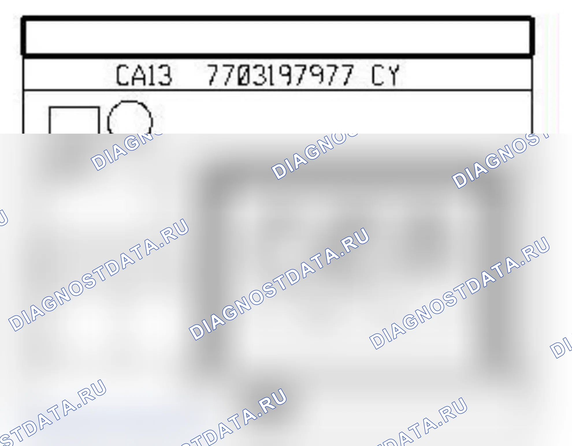 Распиновка разъёма 529 — Центральный плафон. Renault Clio II