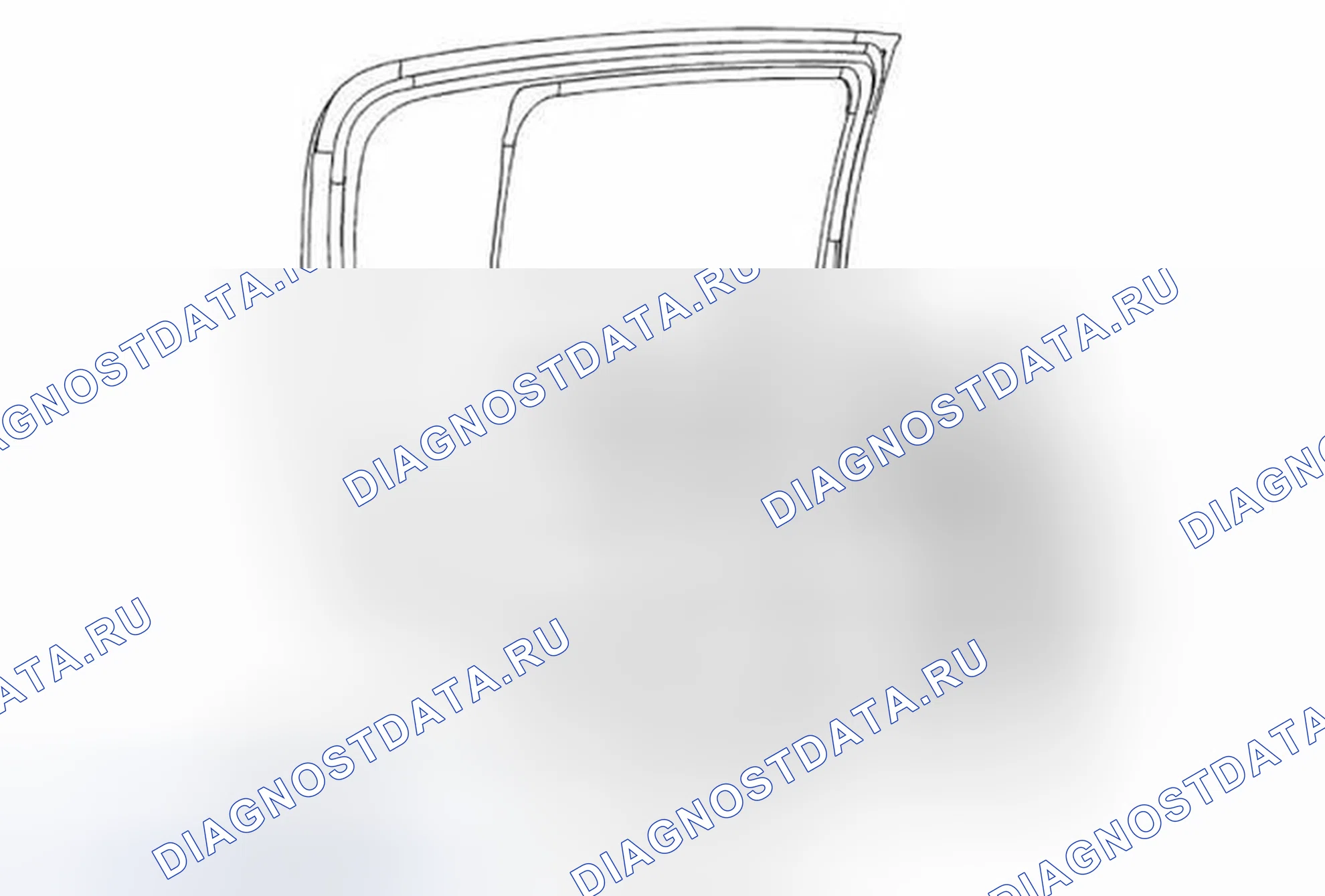 Рис. 16: Замена регулятора заднего бокового окна двери (хэтчбек). Chevrolet Sonic I