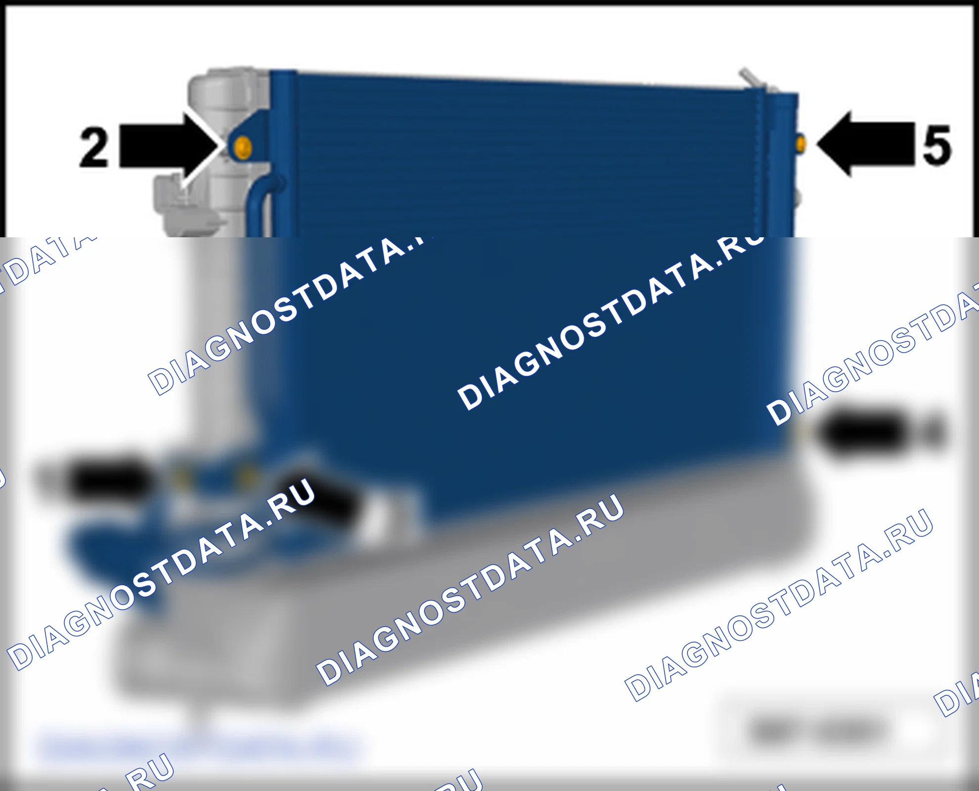 Компоненты климатической установки, расположенные в моторном отсеке. SEAT Toledo Iv