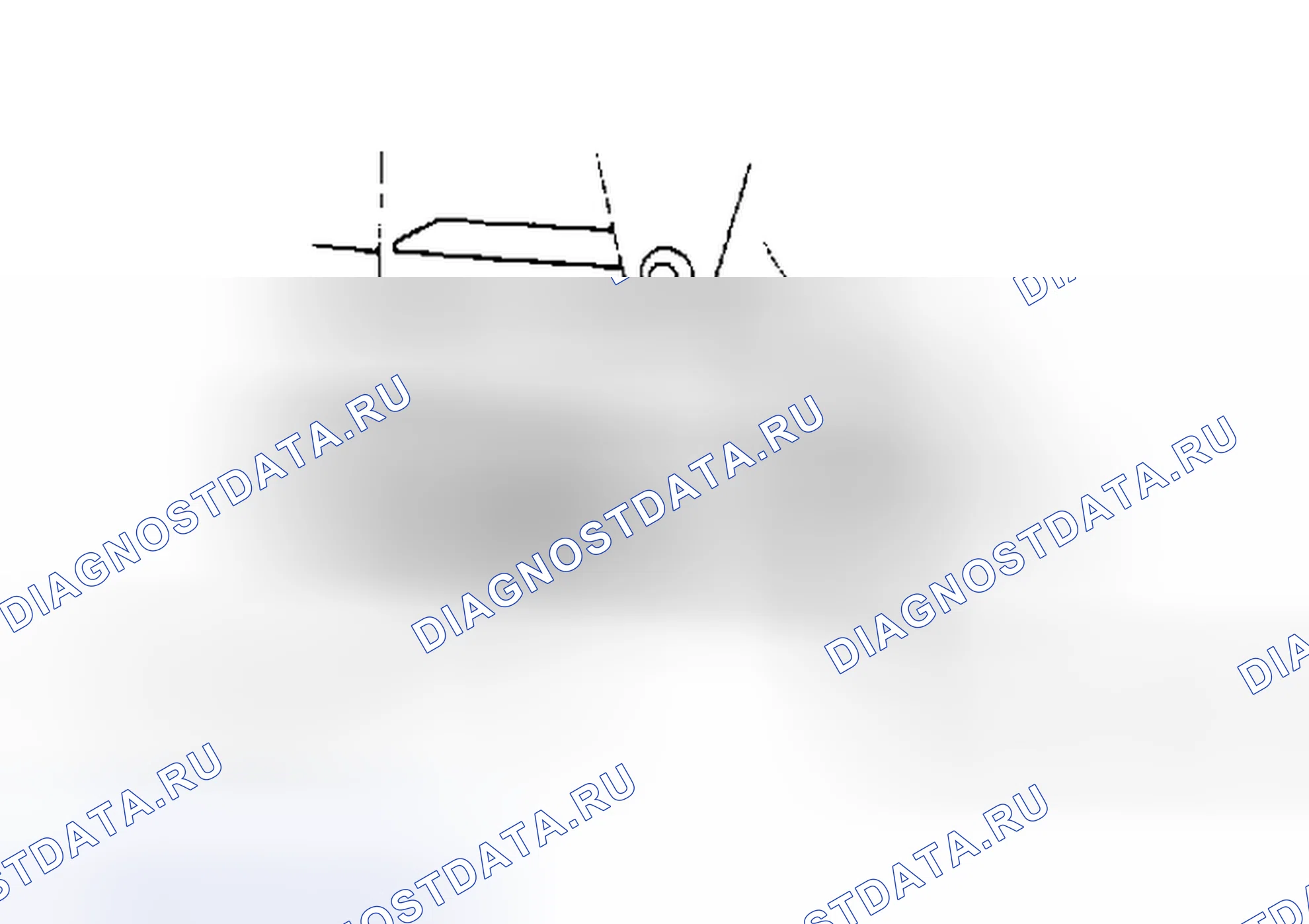 Рис. 2: Крепление кабеля балансировочного демпфера. Toyota Celica T160