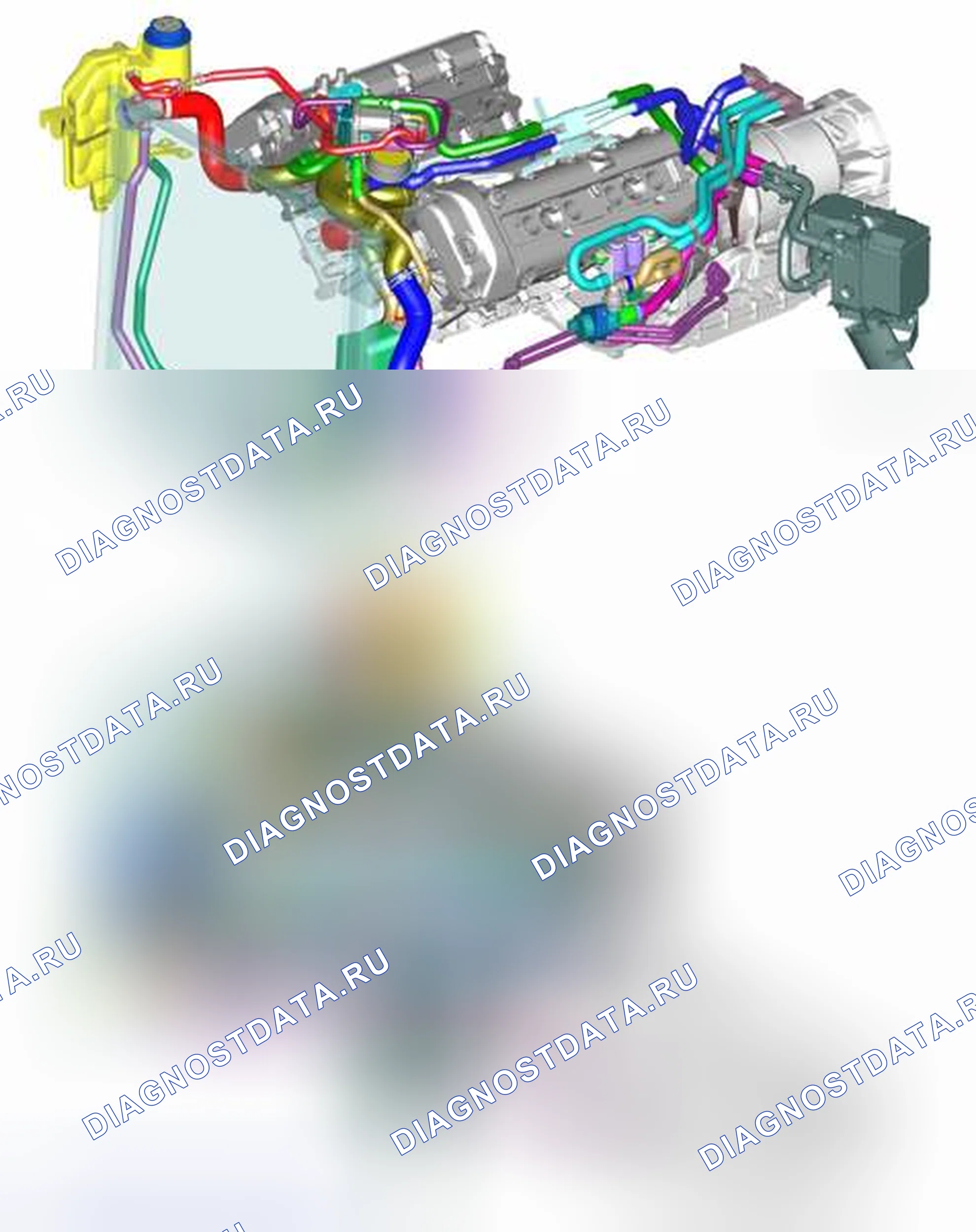 Рис. 54: РАБОТА СИСТЕМЫ ОХЛАЖДЕНИЯ ДВИГАТЕЛЯ. Land Rover Range Rover L322