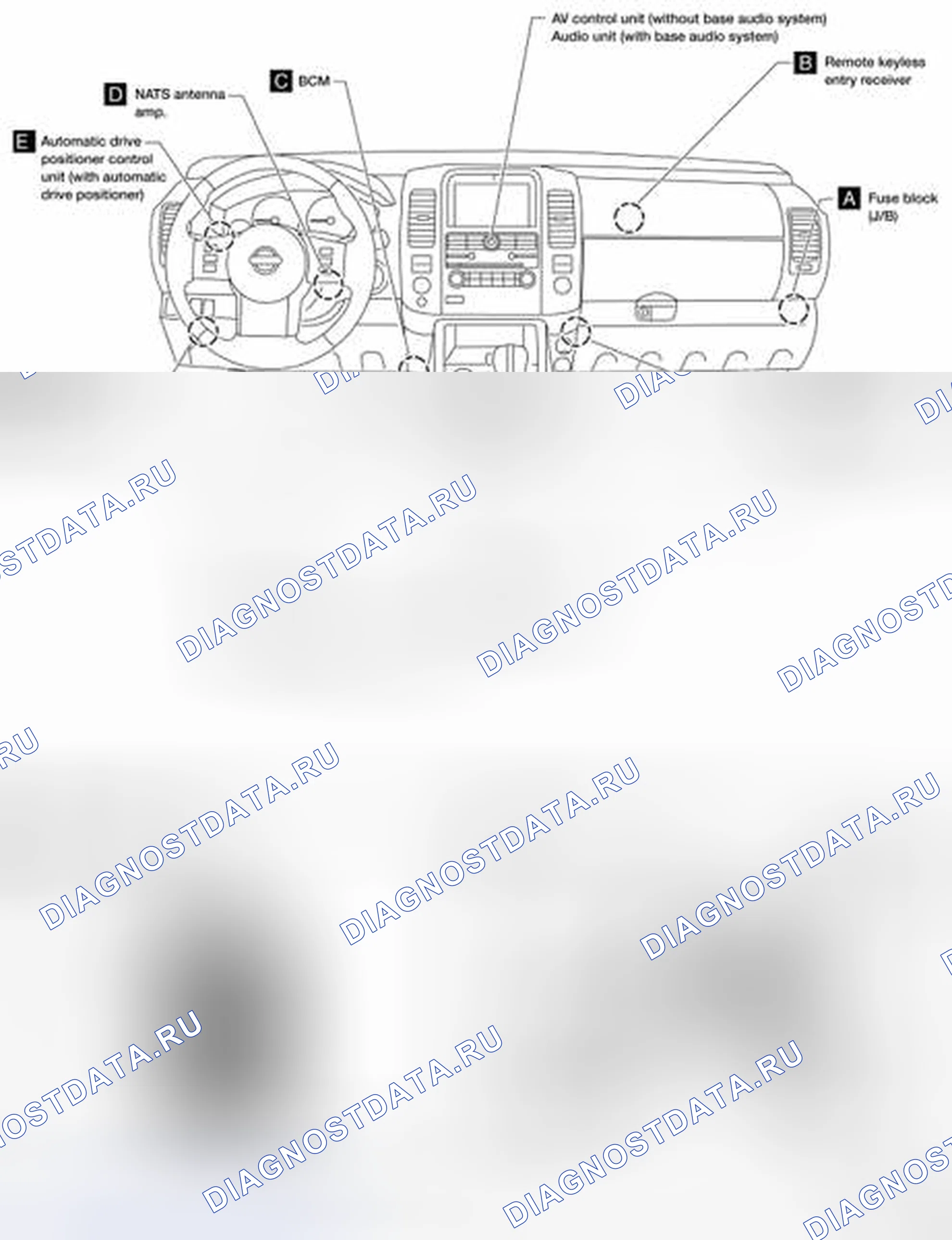 Рис. 63: ПАССАЖИРСКИЙ САЛОН. Nissan Pathfinder III рестайлинг