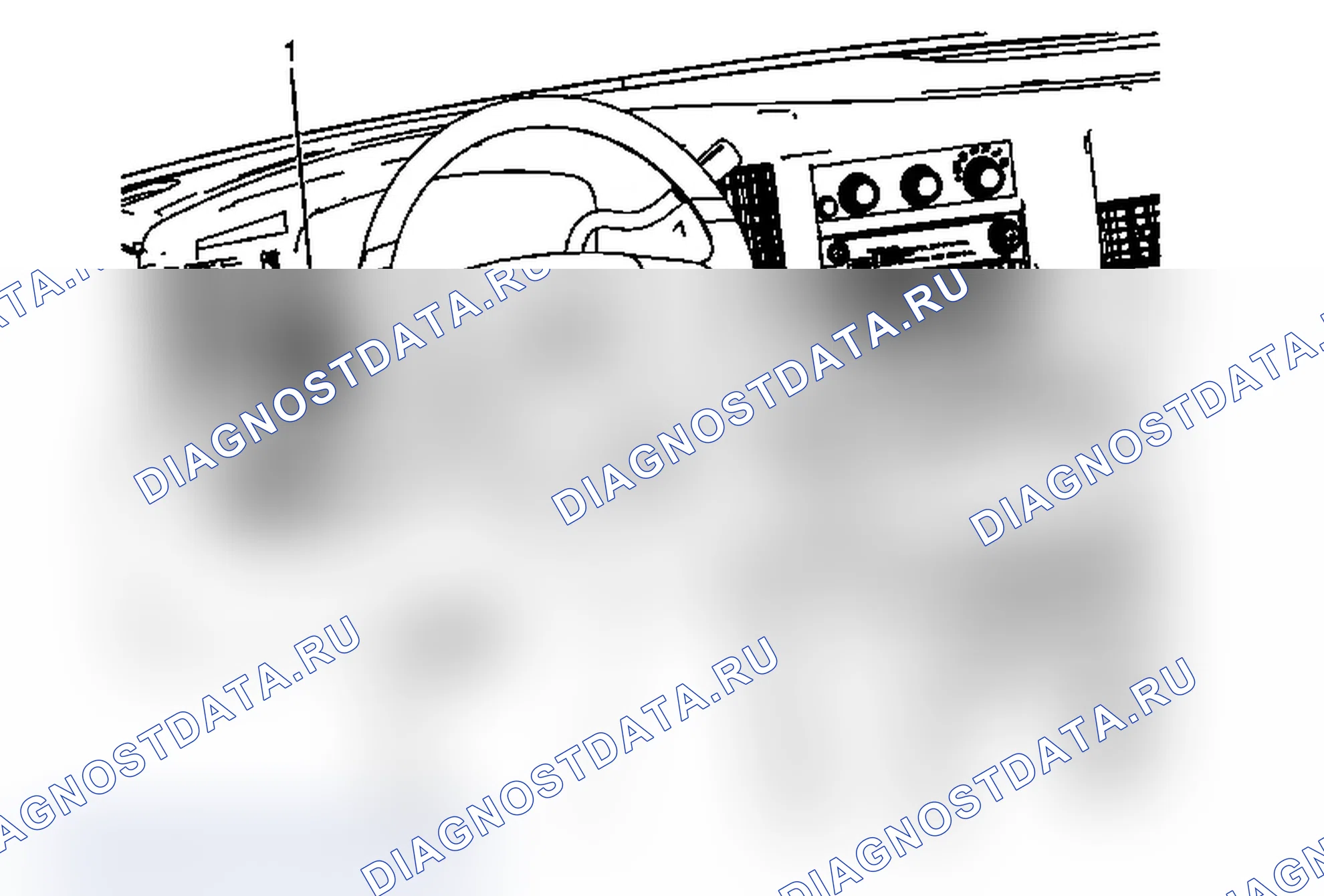 Рис. 30: Замена дефлектора на панели приборов - левая сторона. Chevrolet Express G1500 