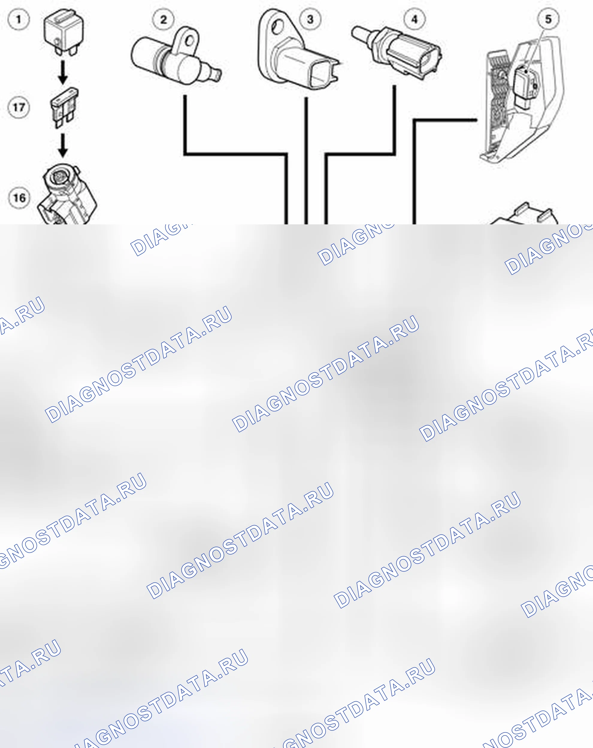 Рис. 45: СХЕМА УПРАВЛЕНИЯ ЛИСТ 1 ИЗ 2. Land Rover Range Rover L322