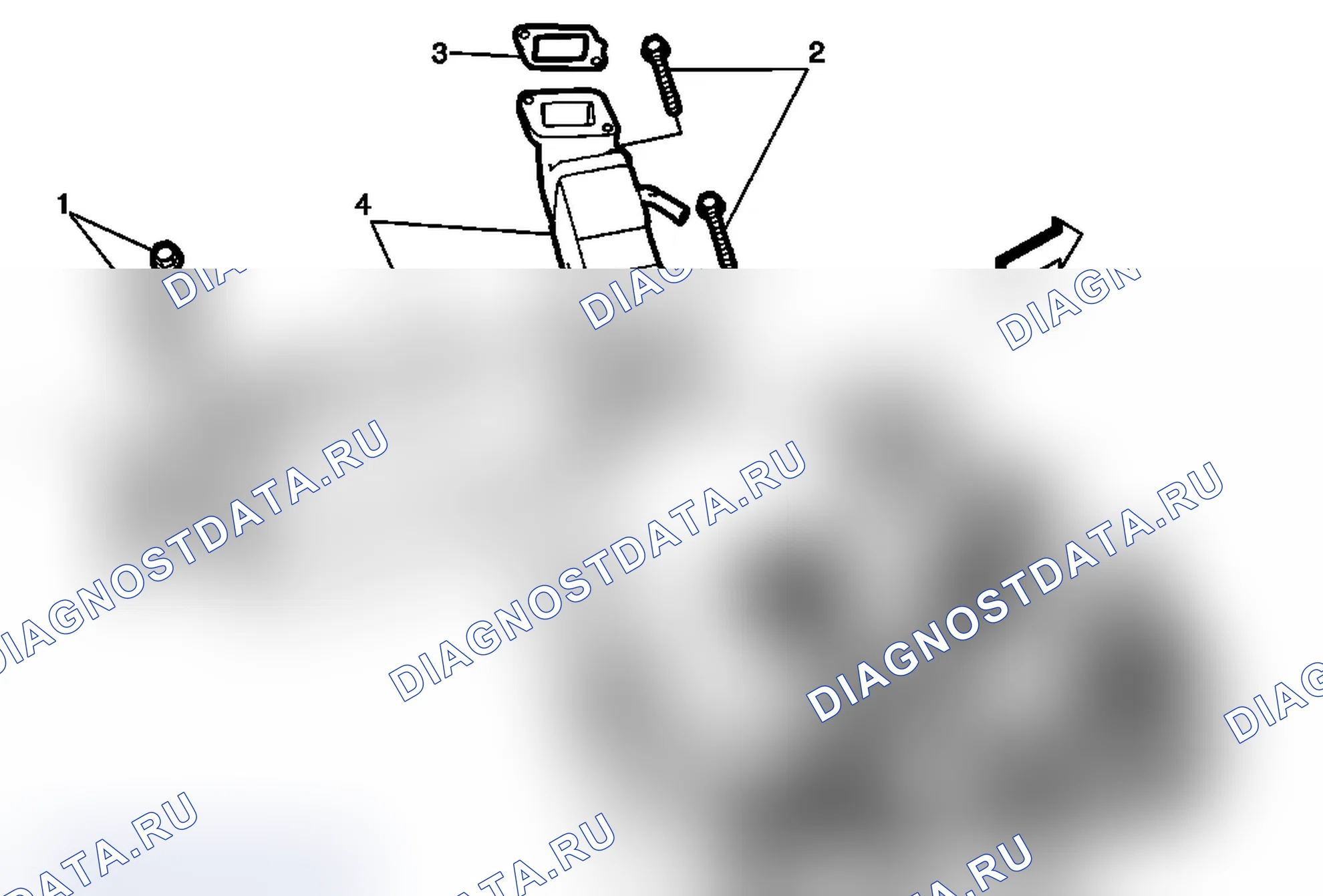 Рис. 16: Замена охладителя рециркуляционного клапана отработавших газов (LGH). GMC Sierra 2500 HD 