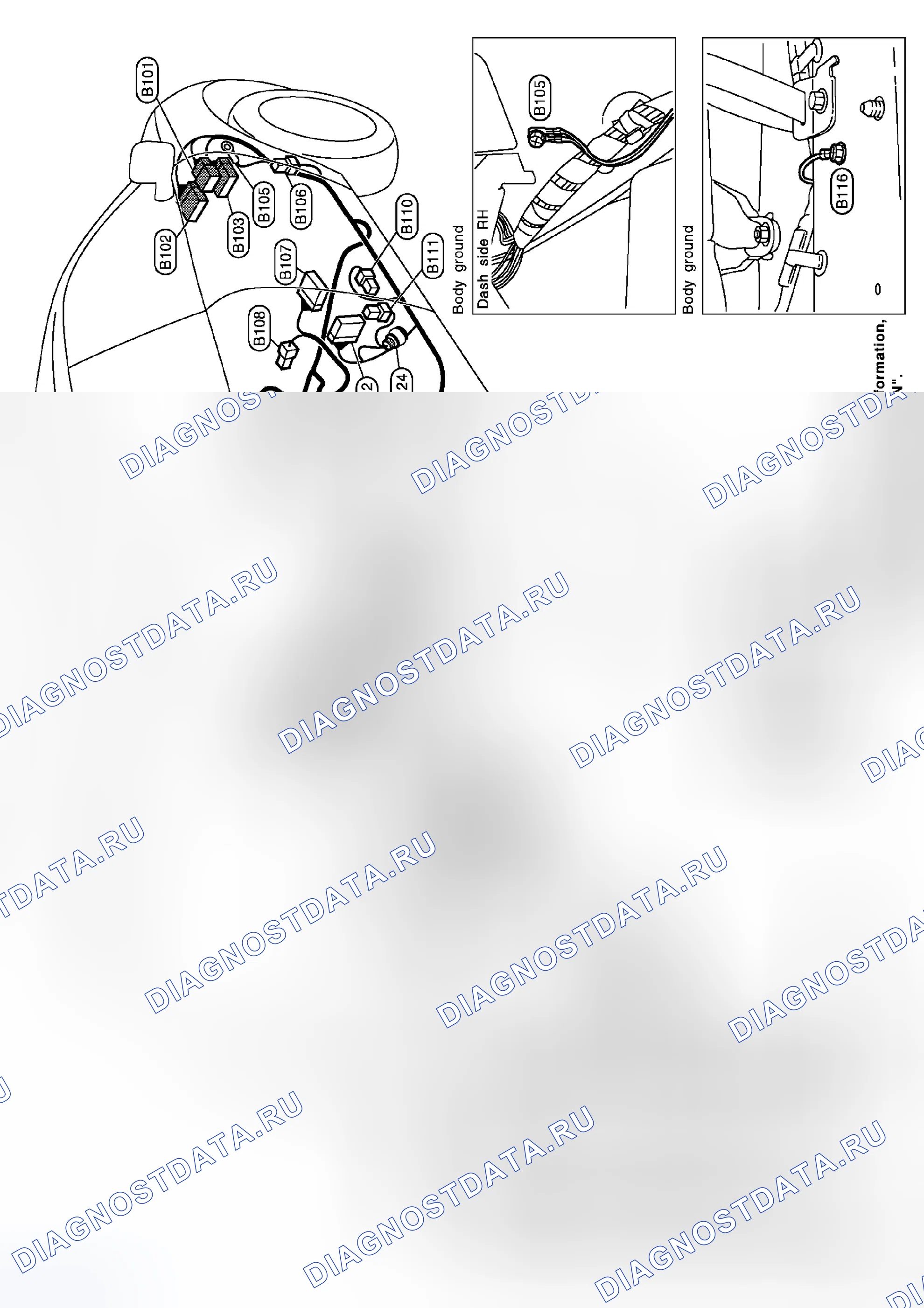 Рис. 58: ЖГУТ ТЕЛА № 2. Honda Integra I