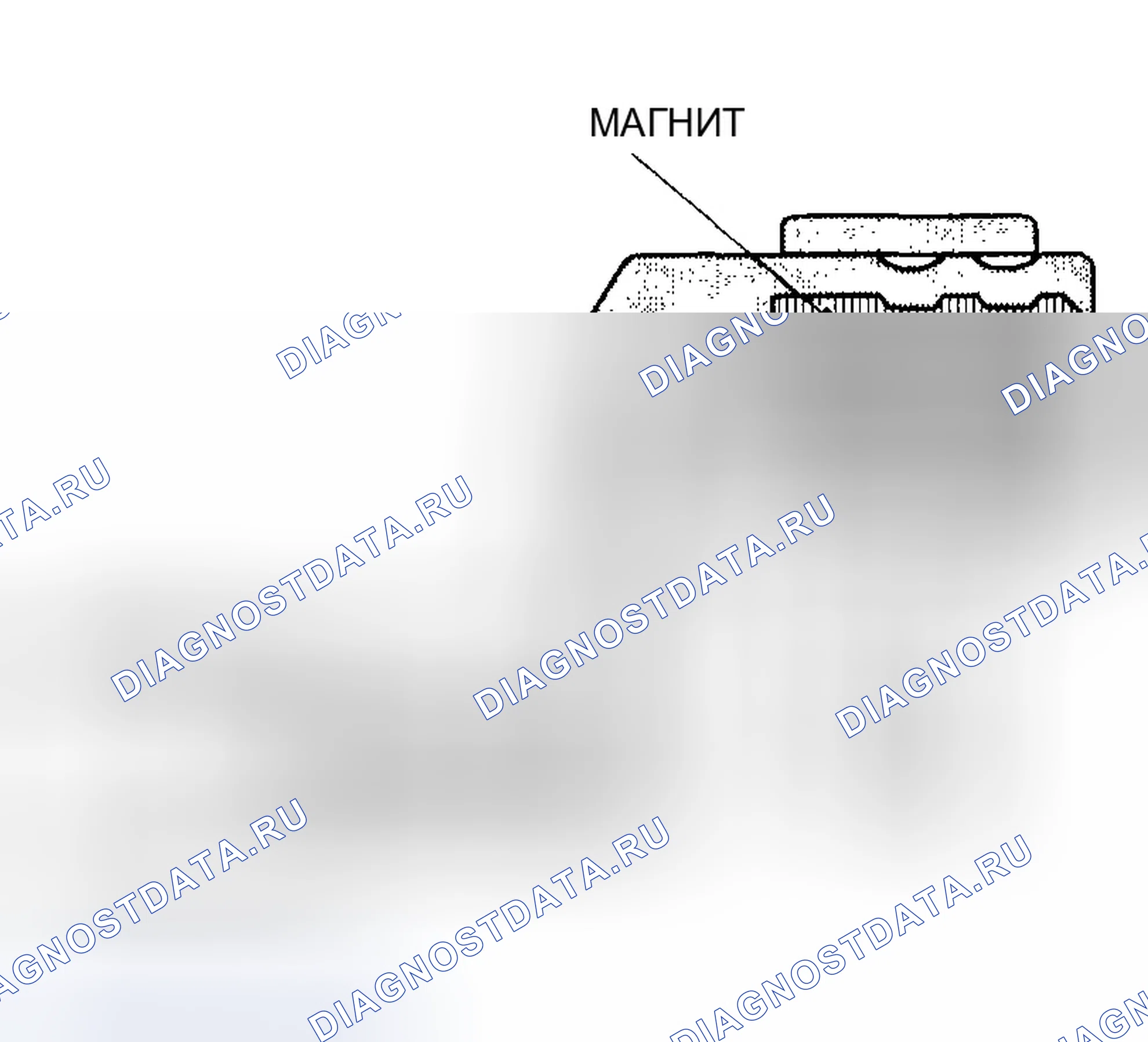 Рис. 47: Датчик положения коленчатого вала (Ckp). Honda Civic VII