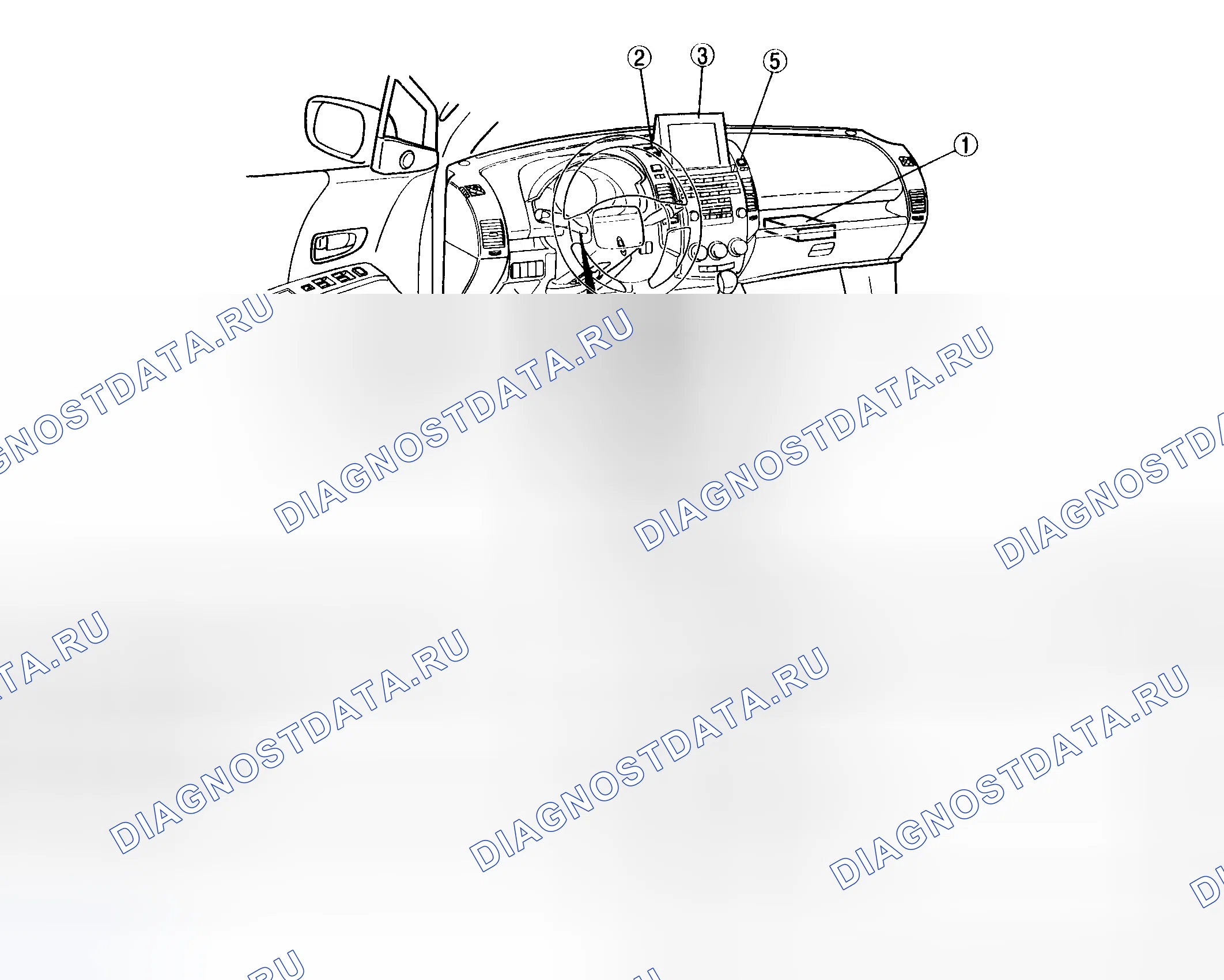 Рис. 2: Автомобильная навигационная система. Mazda 5 I