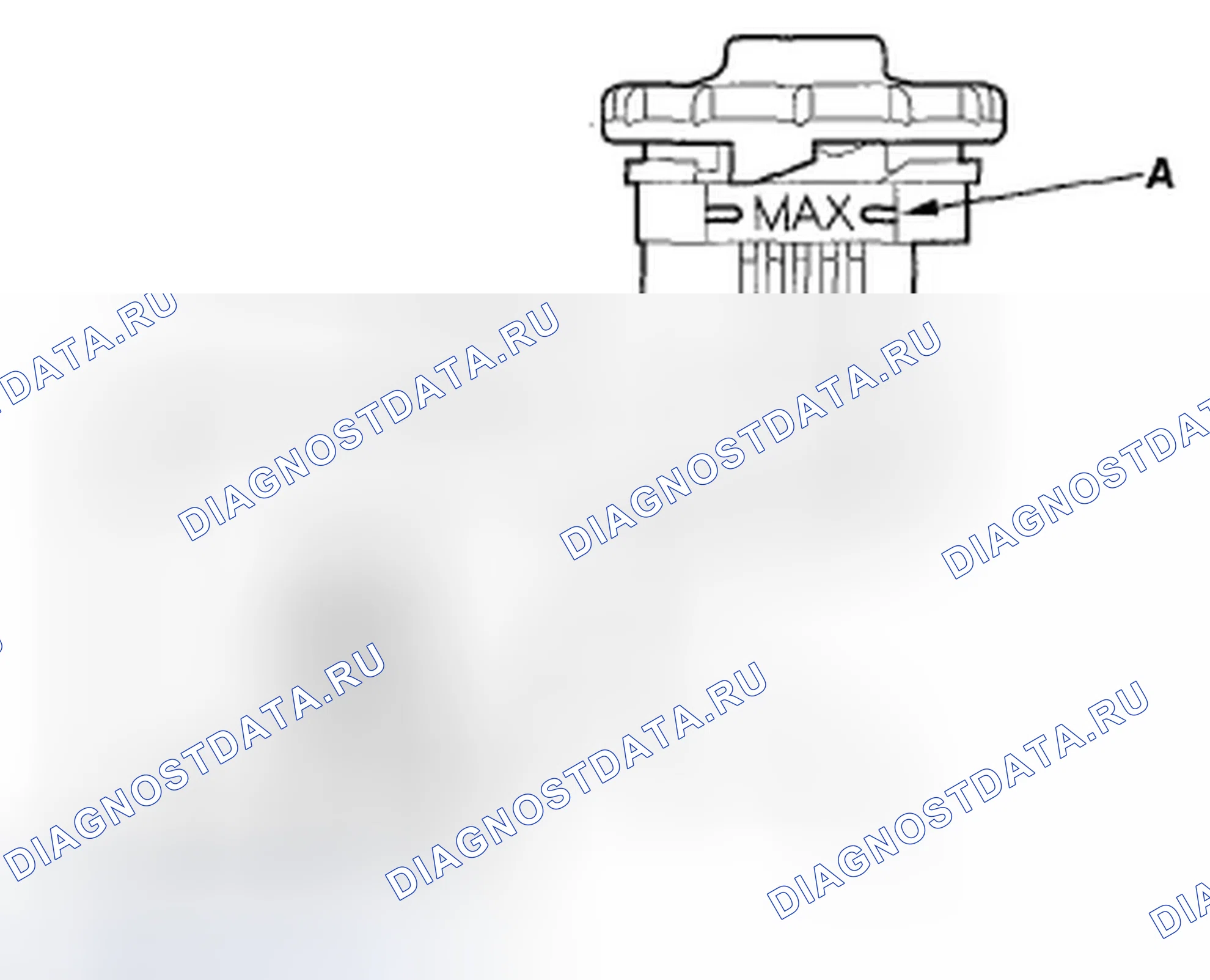 Рис. 3: Испытание реле уровня тормозной жидкости. Acura TSX I