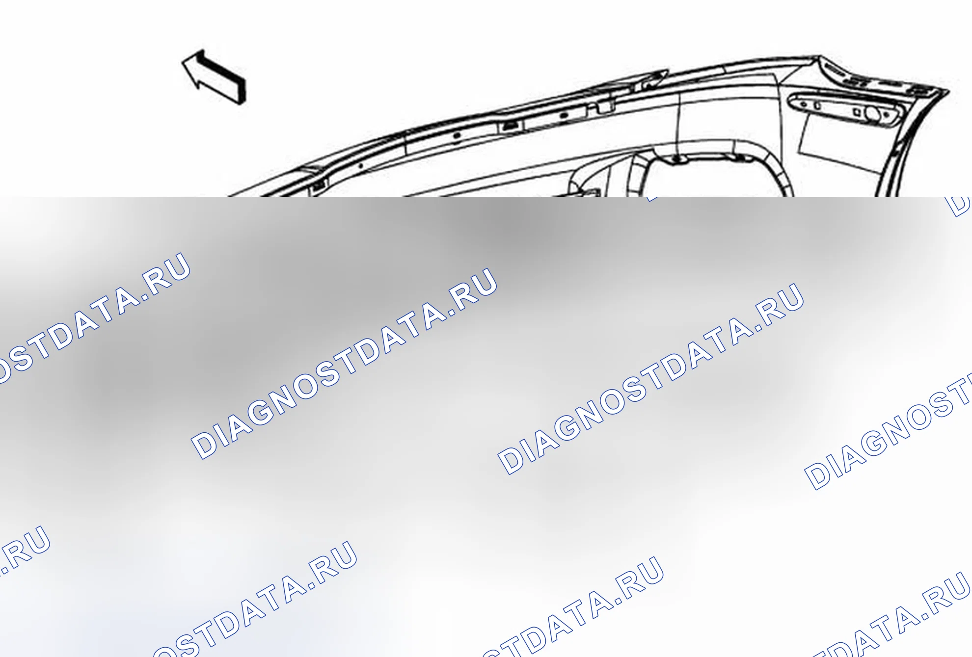 Рис. 5: Замена переднего бампера Fascia. Chevrolet Corvette C6