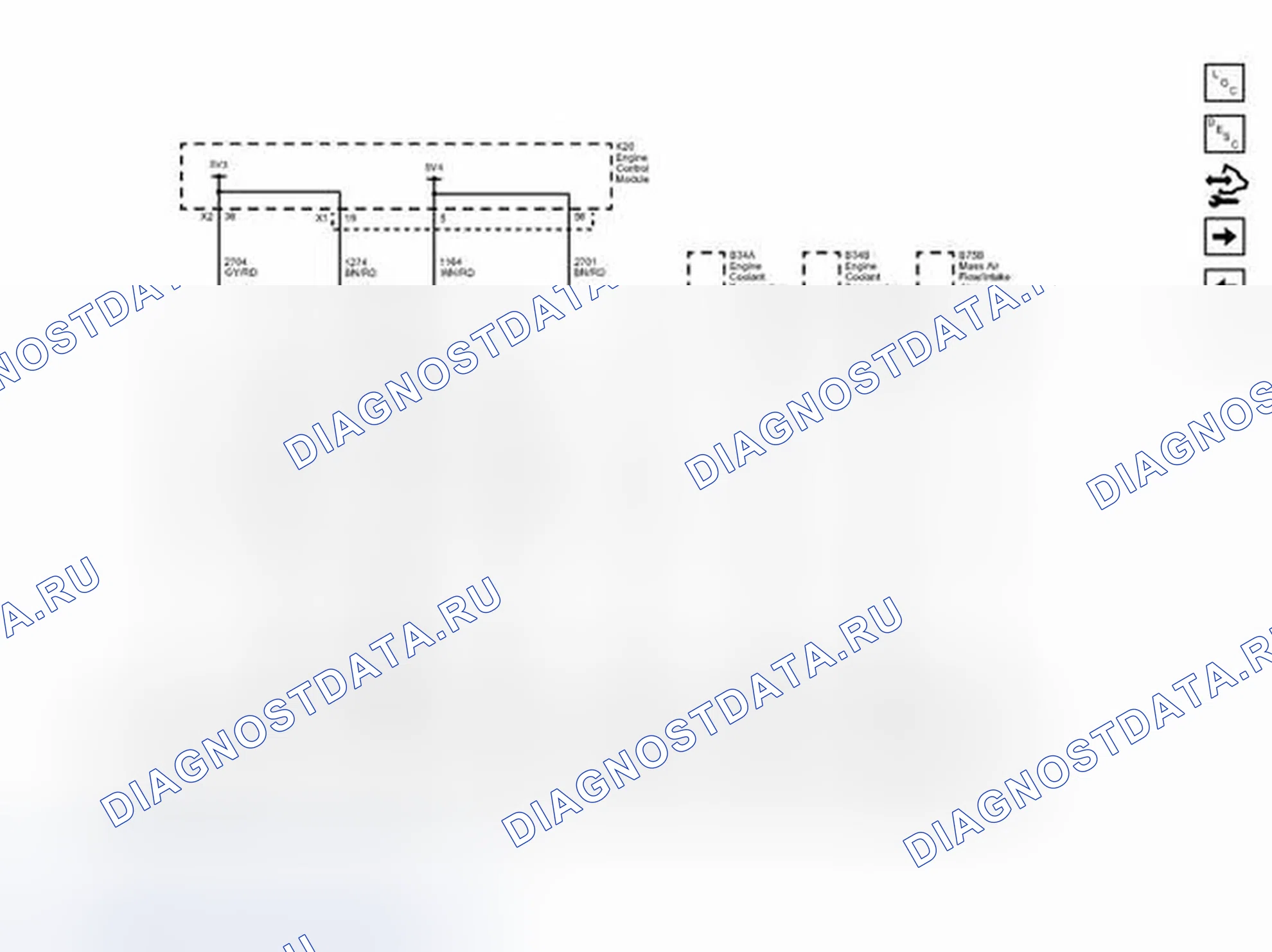 Рис. 25: Схема подключения шины 5V и шины низкого уровня (2 из 2). Chevrolet Spark M300