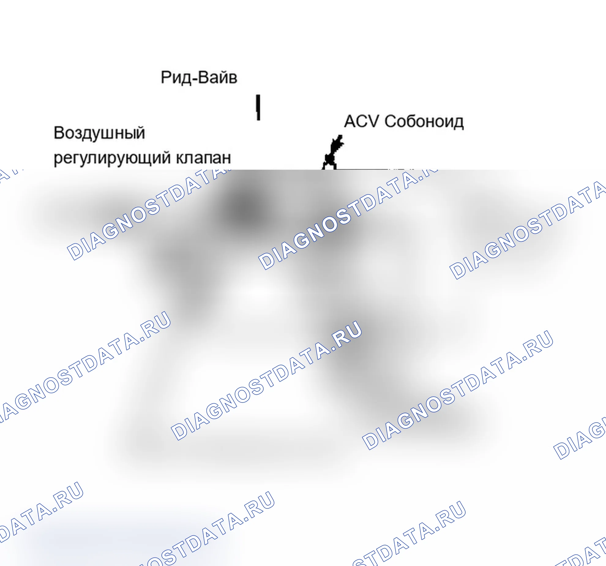 Рис. 7: Система воздушной индукции (GLC - Federal) Модели California не используют блок управления, клапан управления воздухом или датчик температуры воды.. Mazda 626 GC