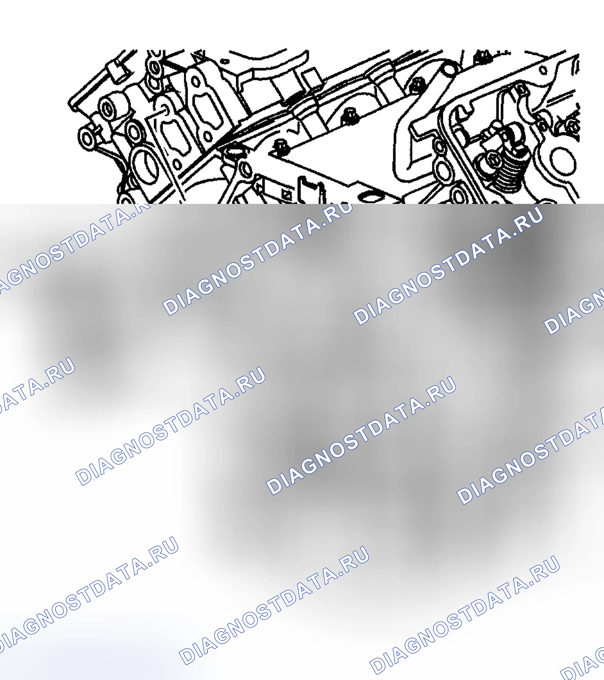 Рис. 1448: Установка подводного переводника. Hyundai Terracan I