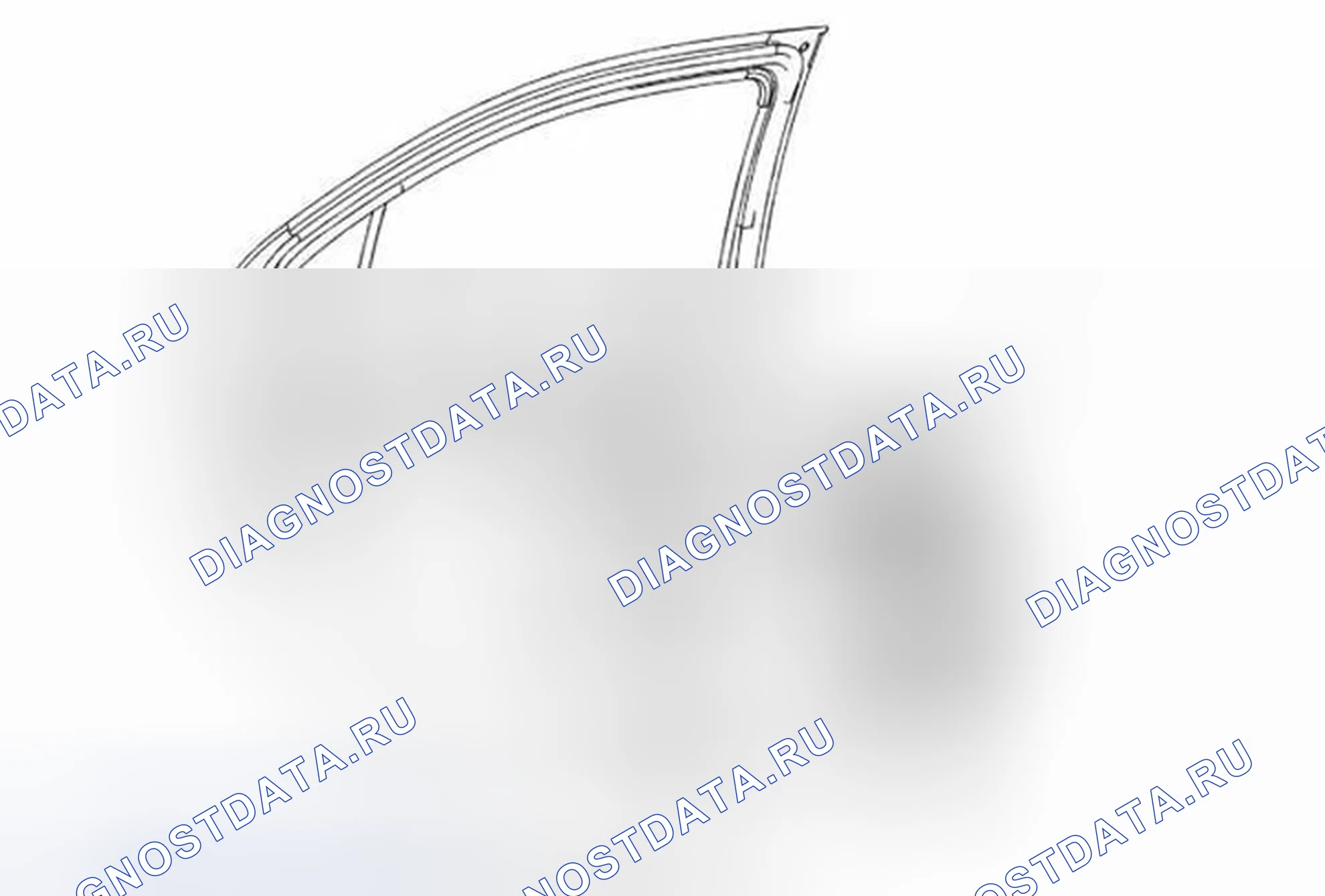 Рис. 15: Замена регулятора заднего бокового окна двери (седан). Chevrolet Sonic I