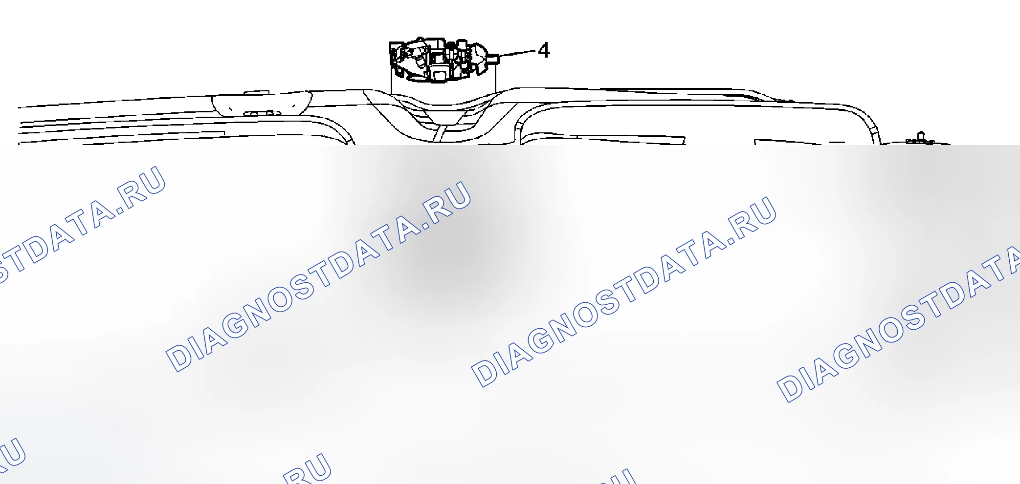 Рис. 21: Замена купольной лампы. Chevrolet HHR I