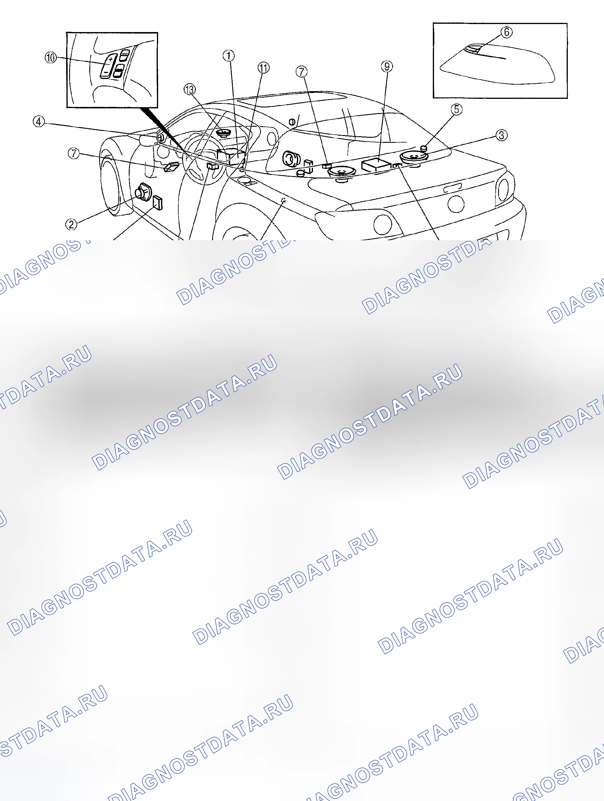 Рис. 59: Аудиосистема. Mazda RX-8 I