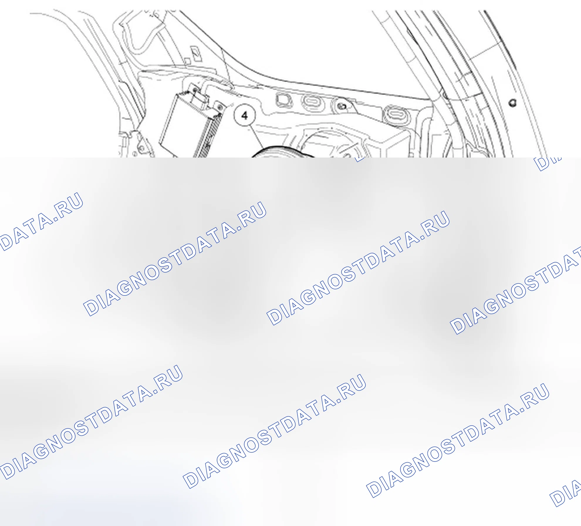 Рис. 9: Динамик сабвуфера. Ford Freestyle I
