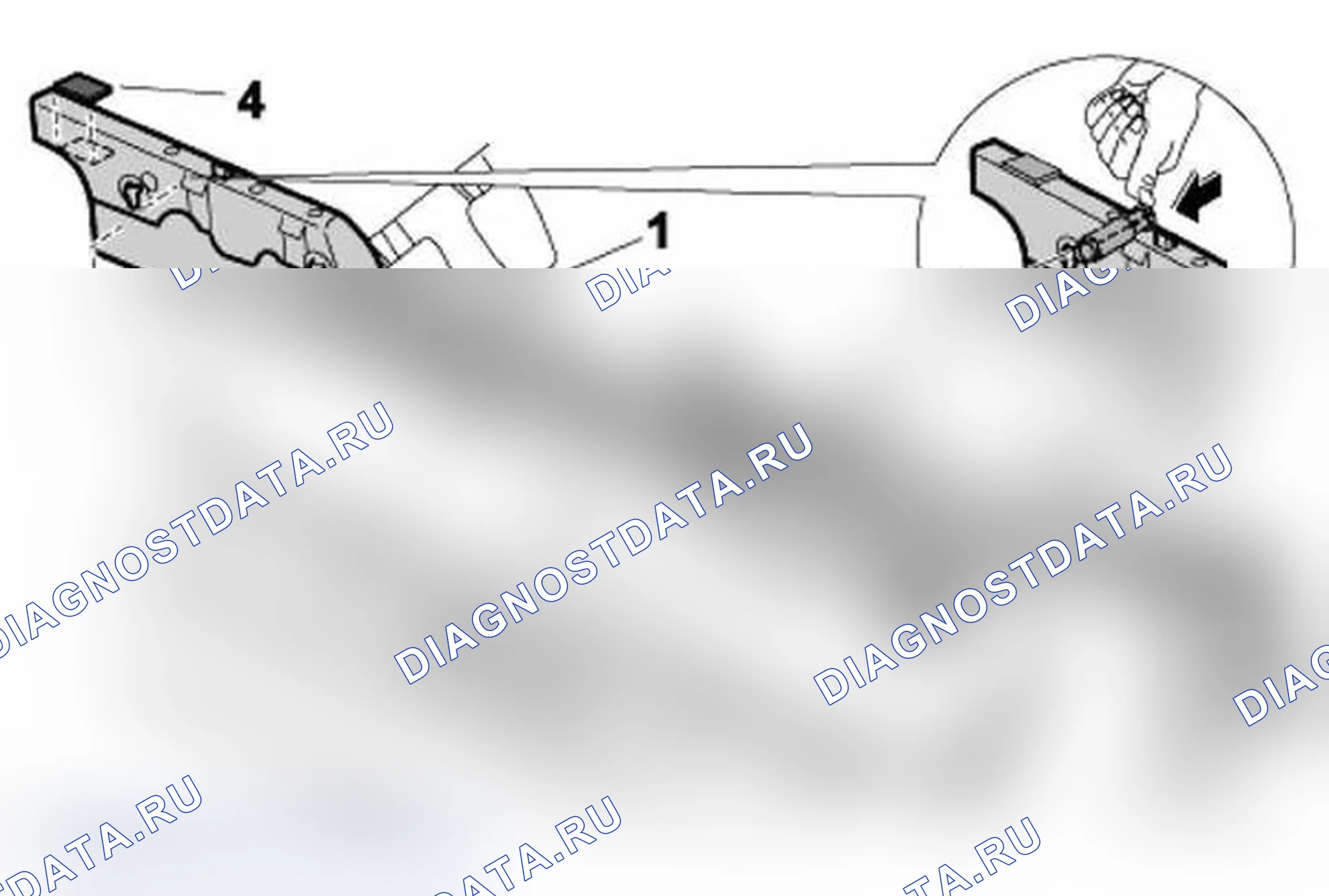 Рис. 332: Снятие и установка опоры для снятия колпачка. Porsche 911 Carrera 996 рестайлинг