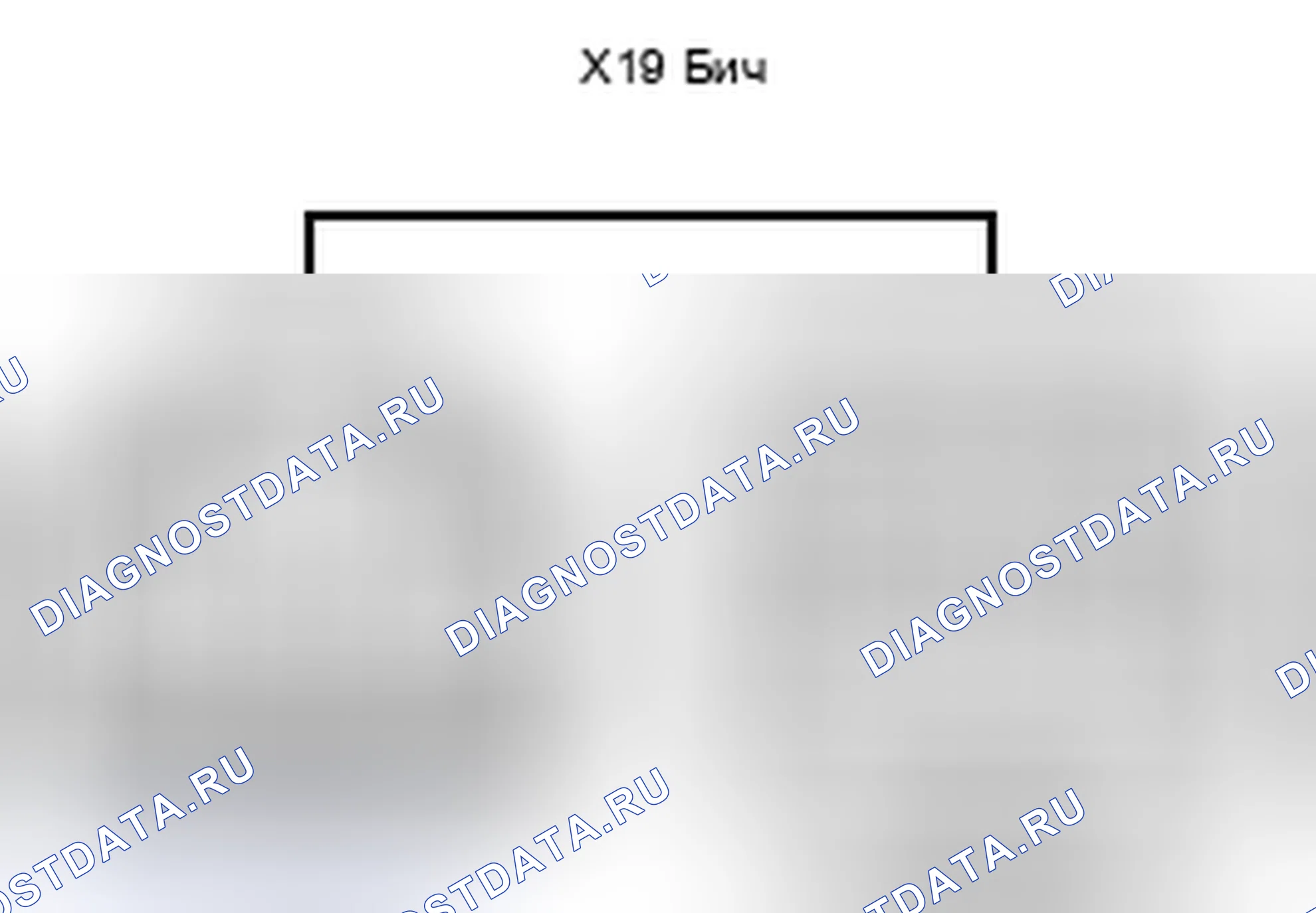 Рис. 909: Вид с торца соединительного разъема (X19). Lexus ES XV60