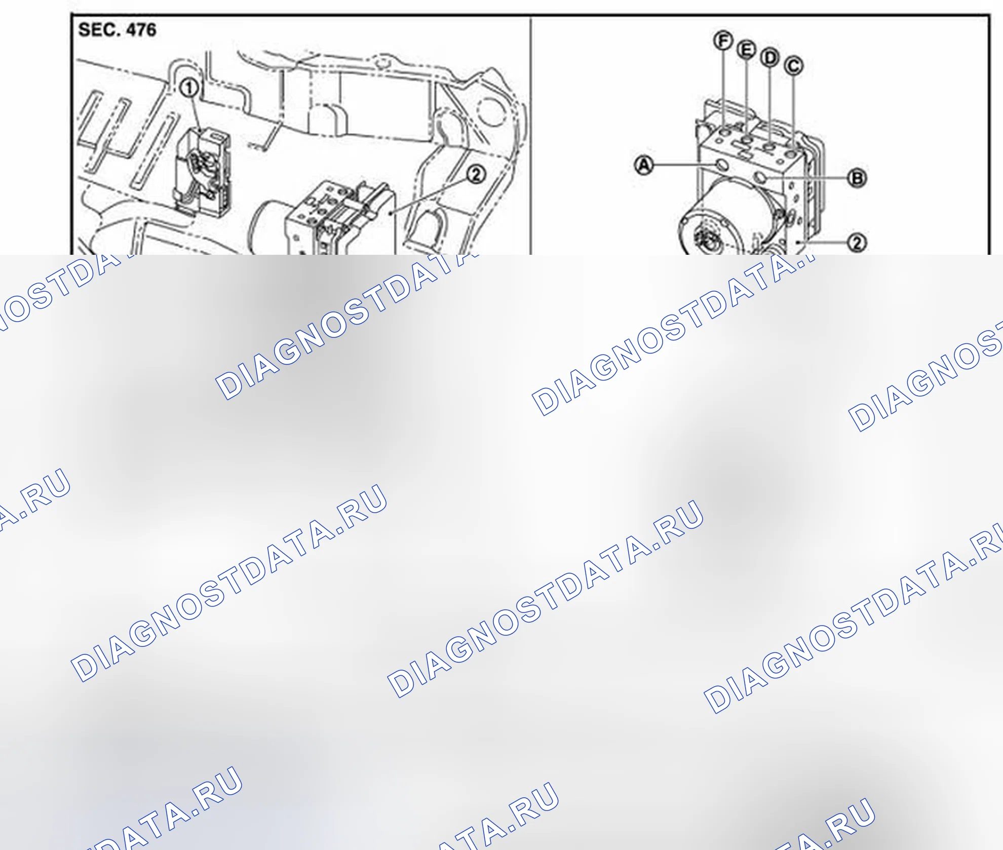Рис. 20: Разнесенный вид. Infiniti FX50 II рестайлинг