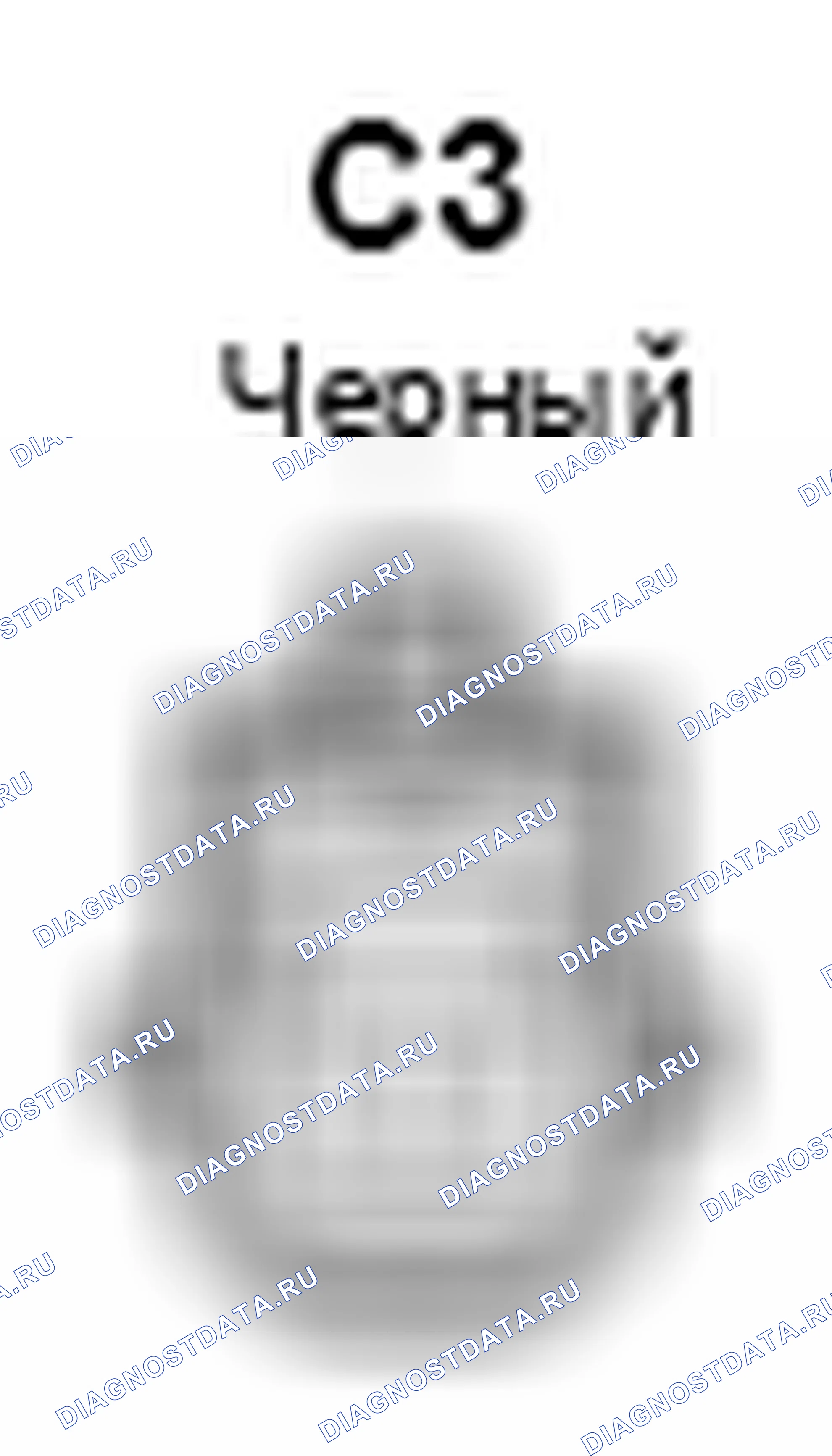 Рис. 1220: Вид с торца разъема стартера (C3). Toyota Camry XV40 рестайлинг
